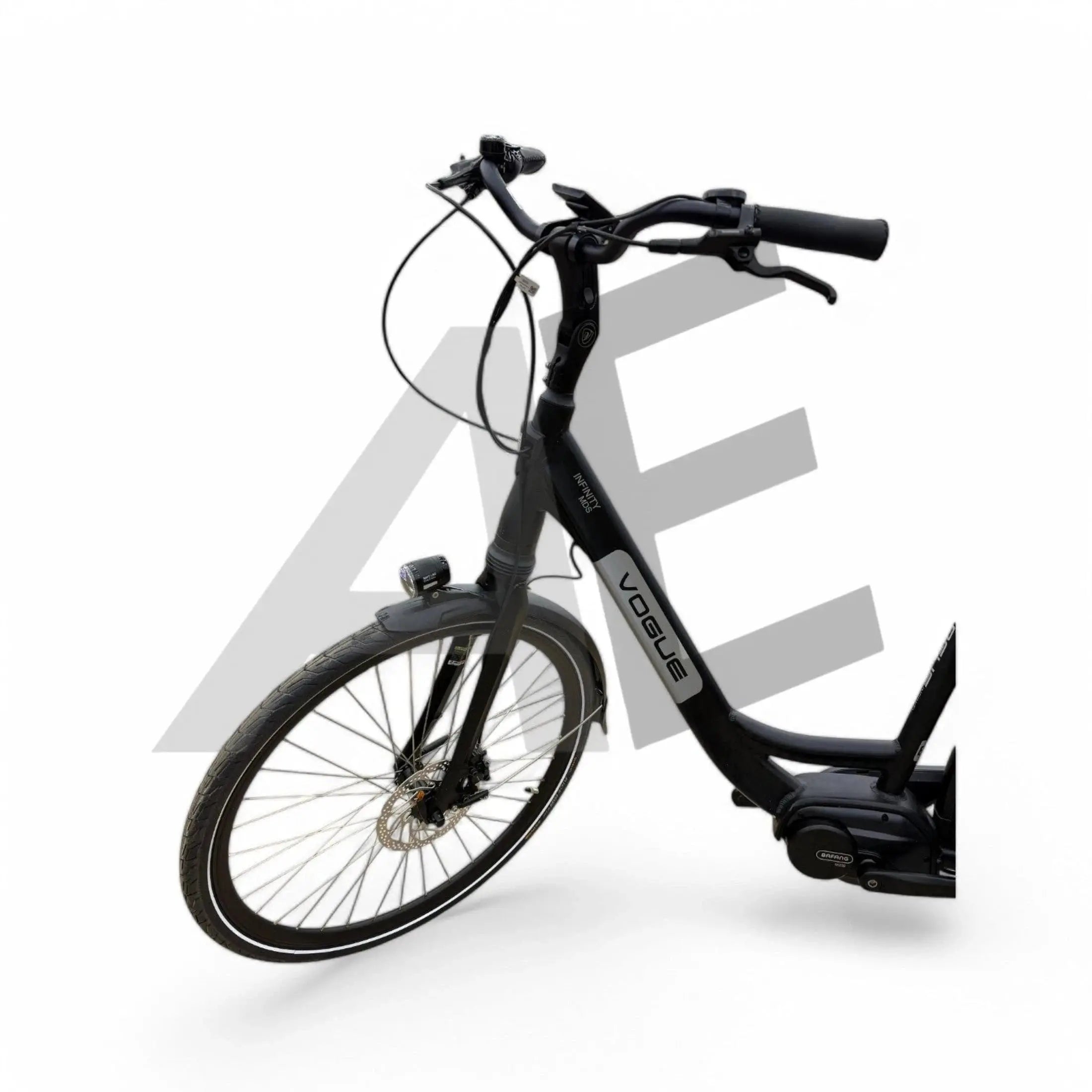 Vogue Infinity Elektrische Fiets Middenmotor Bafang M200 13Ah 468Wh 53cm met Hydraulische remmen - Mat Grijs - AE-trading
