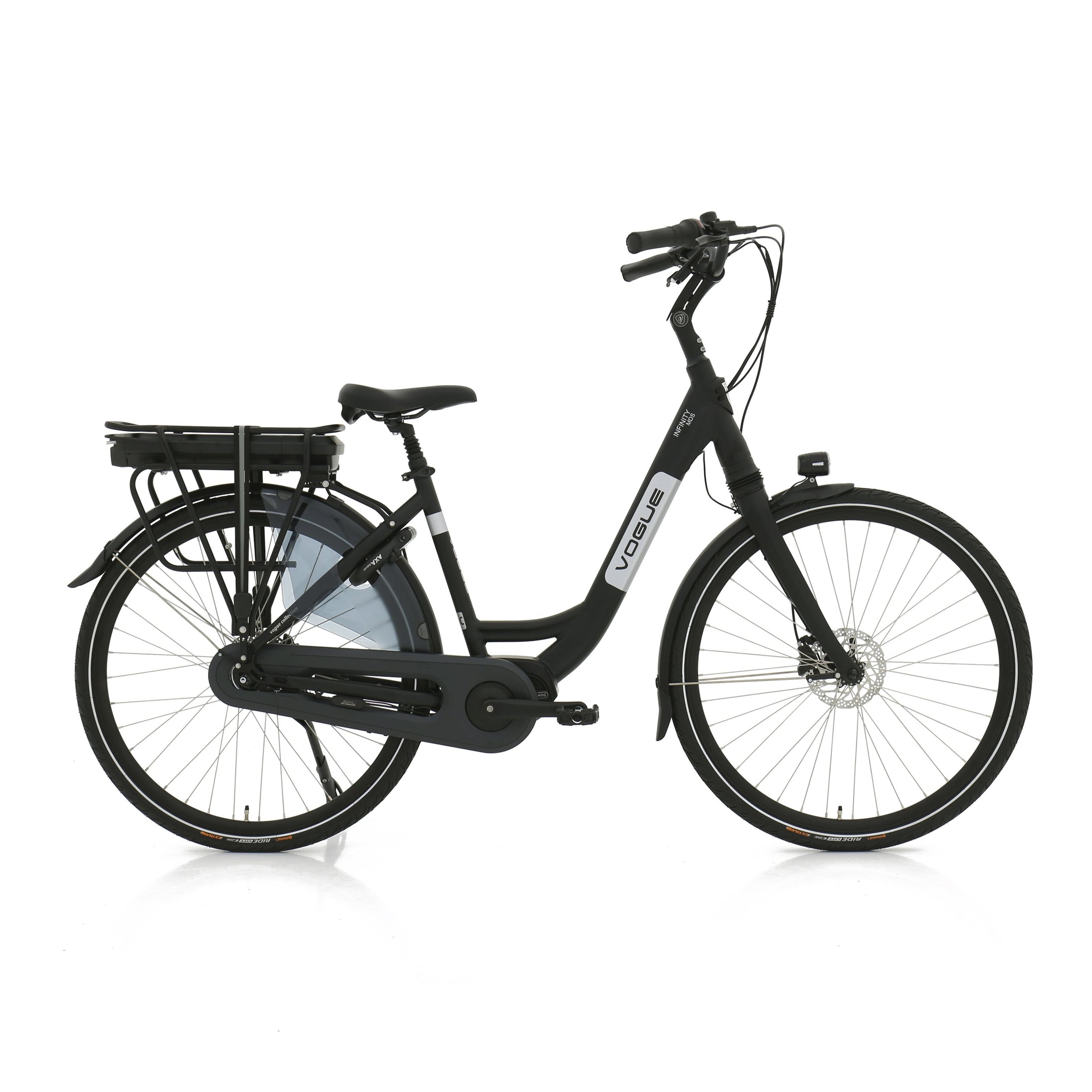 Vogue Infinity Elektrische Fiets Middenmotor Bafang M200 468Wh 13Ah 48cm met Hydraulische remmen- Zwart - AE-trading