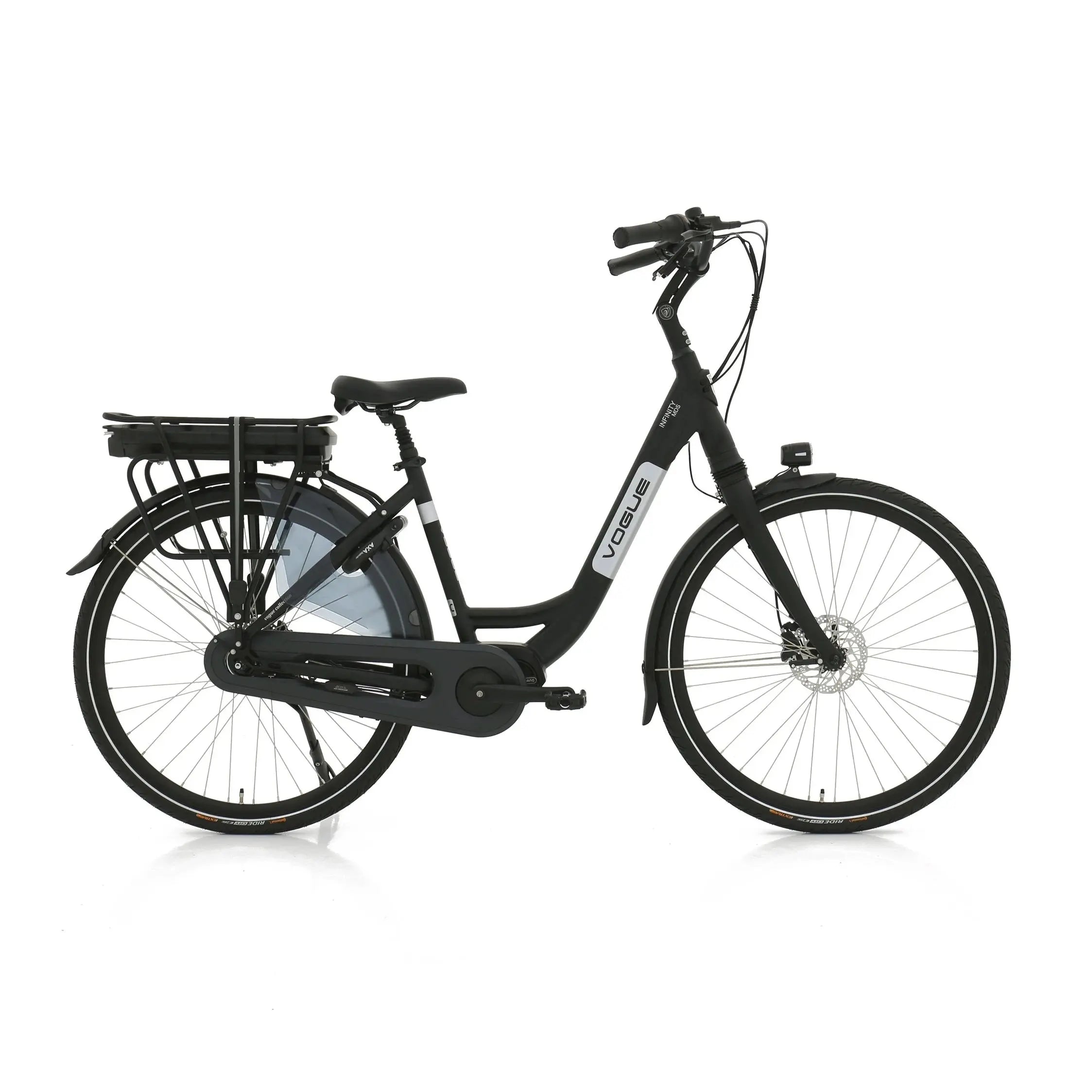Vogue Infinity Elektrische Fiets Middenmotor Bafang M200 13Ah 468Wh 53cm met Hydraulische remmen- Zwart - AE-trading