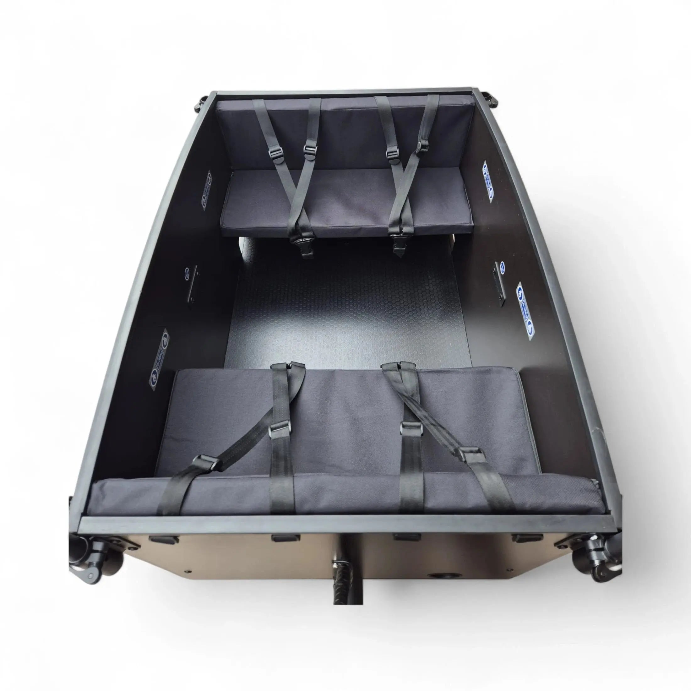 Vogue Journey Plus - Elektrische Bakfiets - Mat Zwart Bruine Accenten - 48 cm - Accu 522Wh (36V, 14.5Ah) - Ananda Middenmotor - Shimano 7 Versnellingen - Hydraulische Remmen - AE-trading