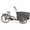 Vogue Journey Plus Elektrische Bakfiets - Mat Zwart met Bruine Accenten - 48 cm - AE-trading