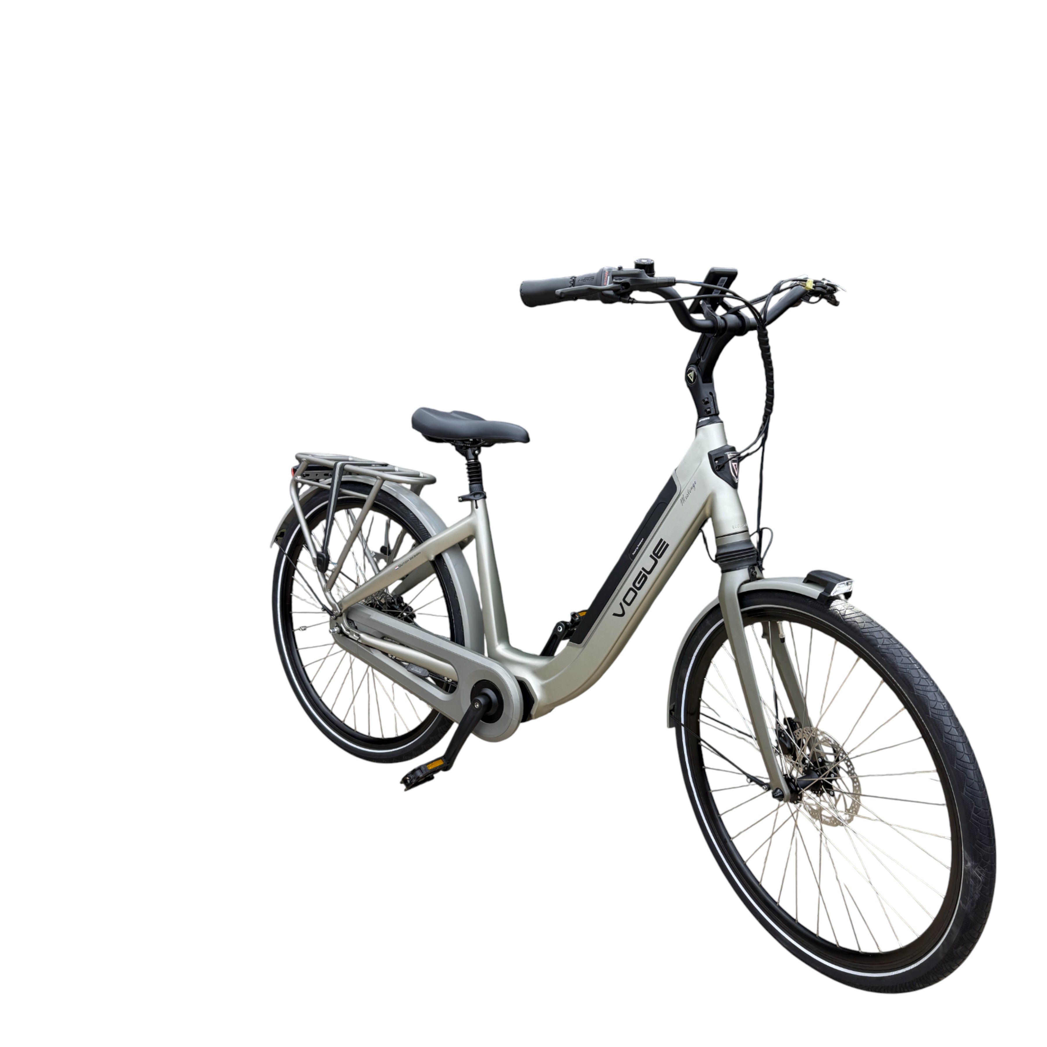 Vogue Mestengo 46cm Elektrische Fiets Hydraulische Remmen met Middenmotor - Mat Grijs - AE-trading