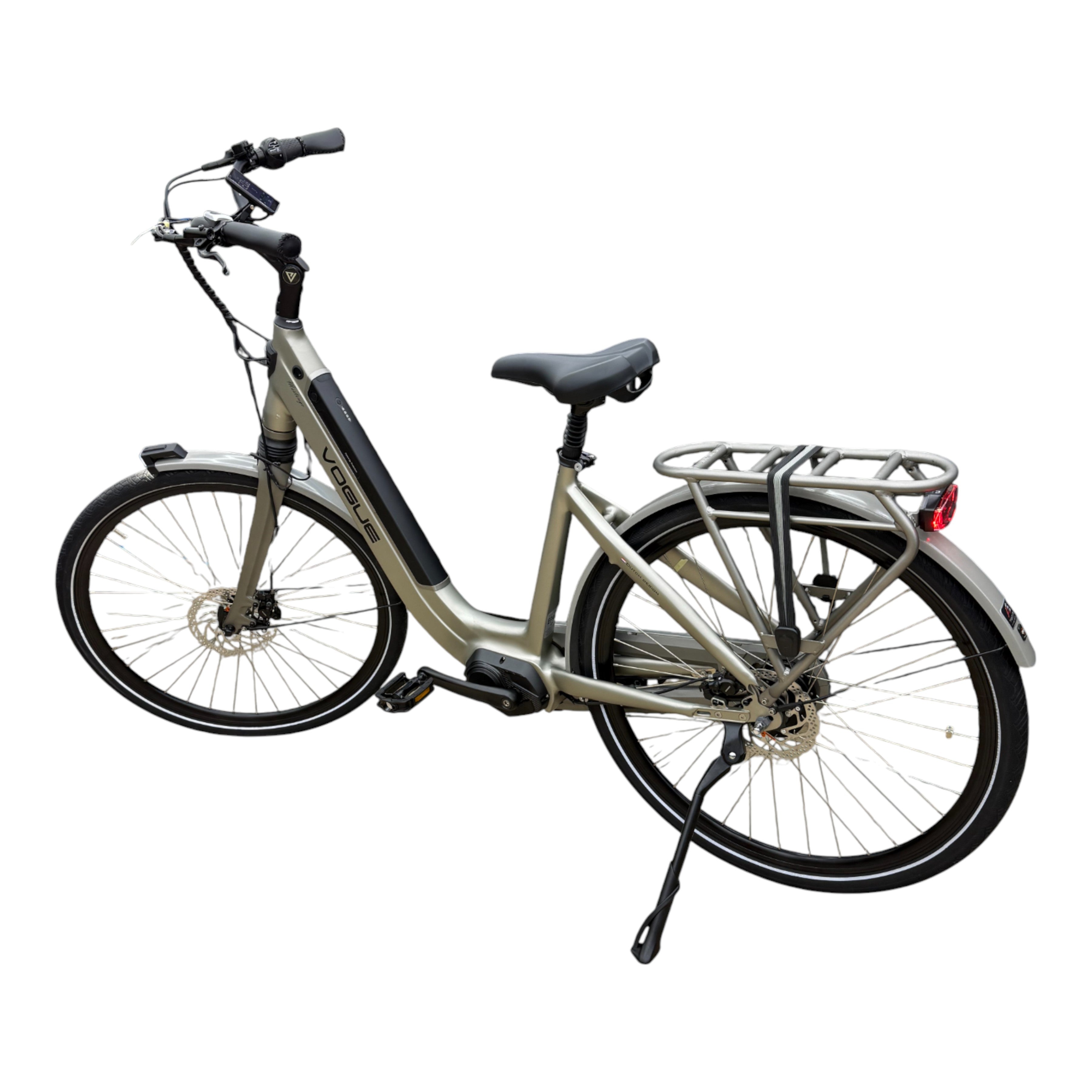 Vogue Mestengo 46cm Elektrische Fiets Hydraulische Remmen met Middenmotor - Mat Grijs - AE-trading