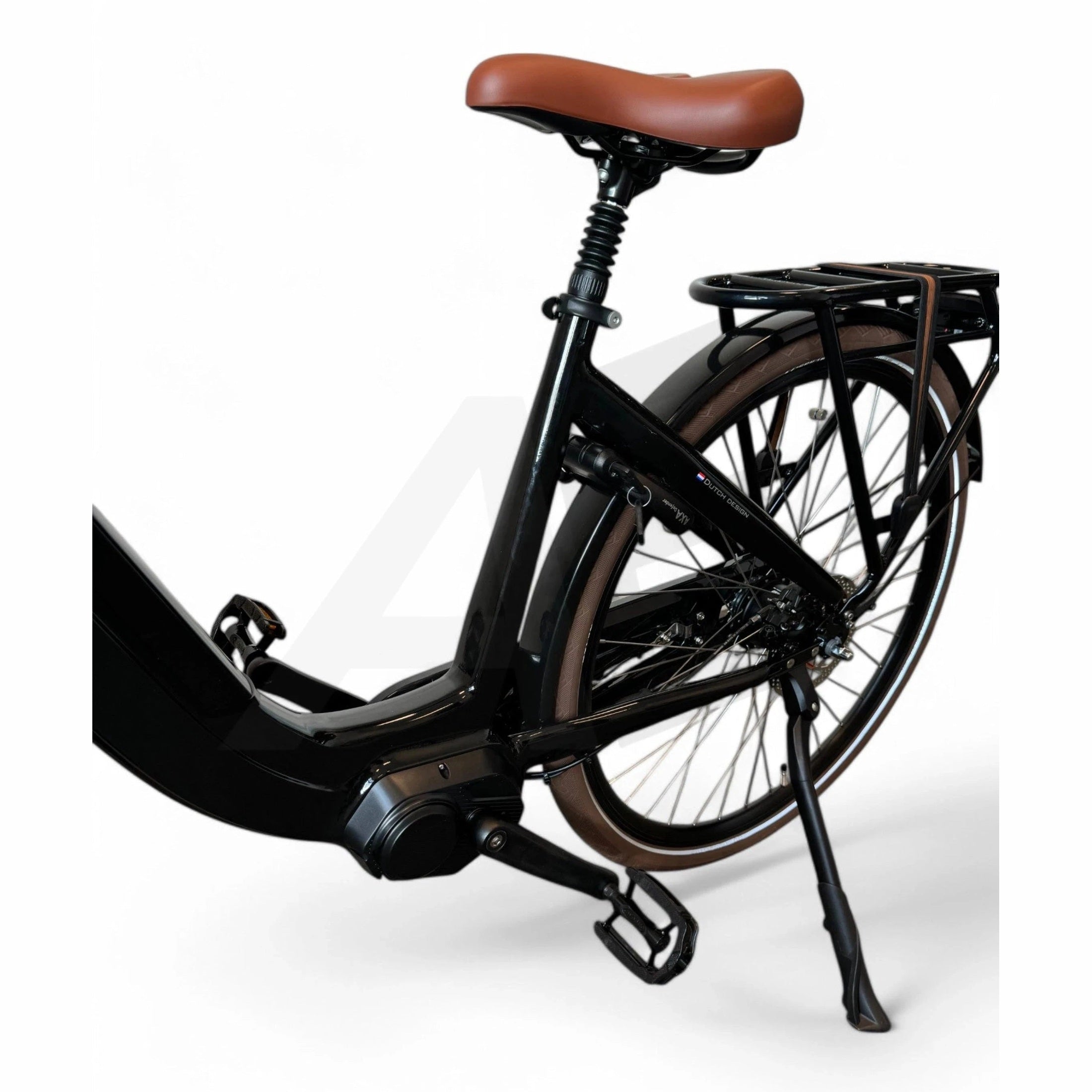 Vogue Mestengo 50cm Elektrische Fiets Hydraulische Remmen met Middenmotor - Glans Zwart - AE-trading