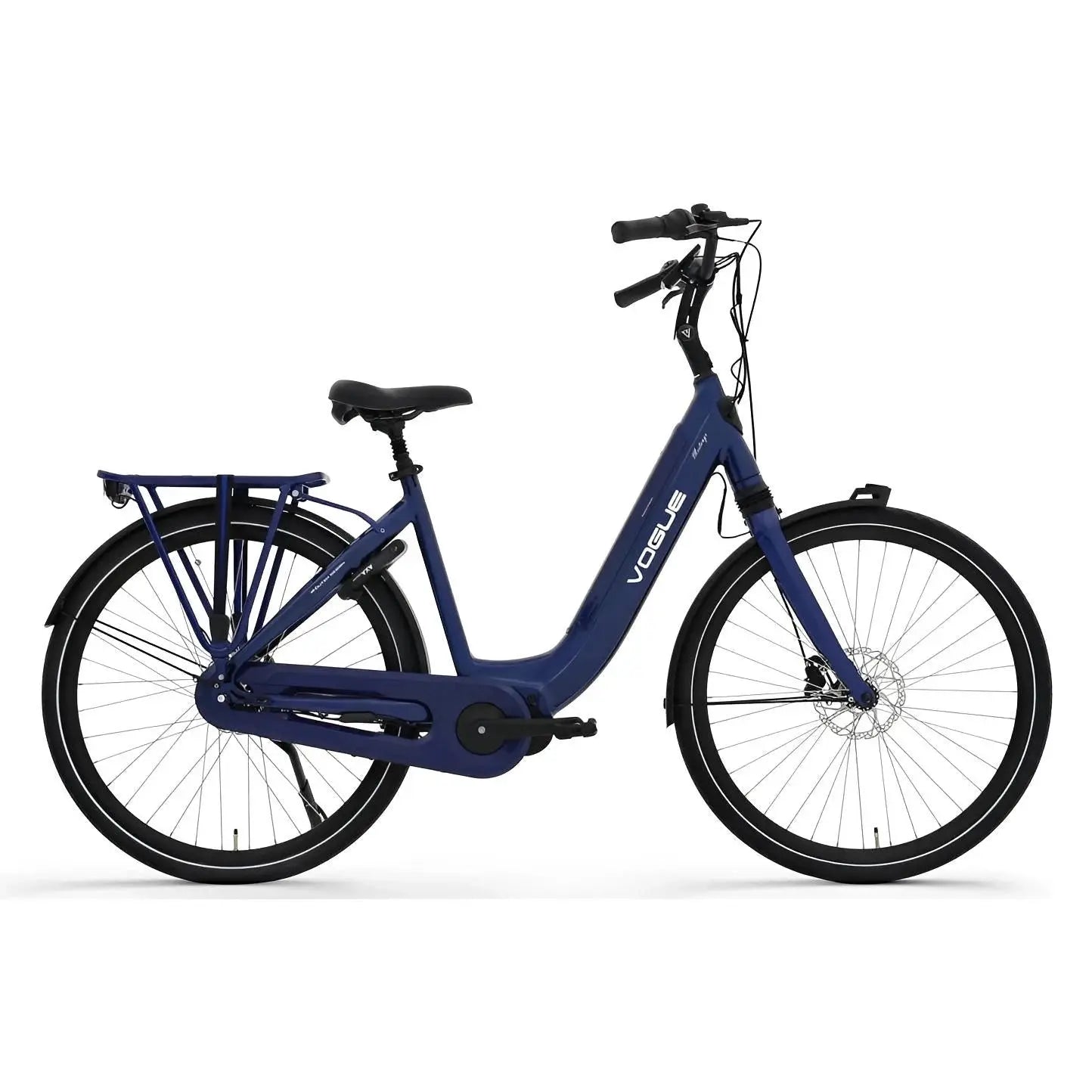 Vogue Mestengo 46cm Elektrische Fiets Hydraulische Remmen met Middenmotor - Donker Blauw - AE-trading