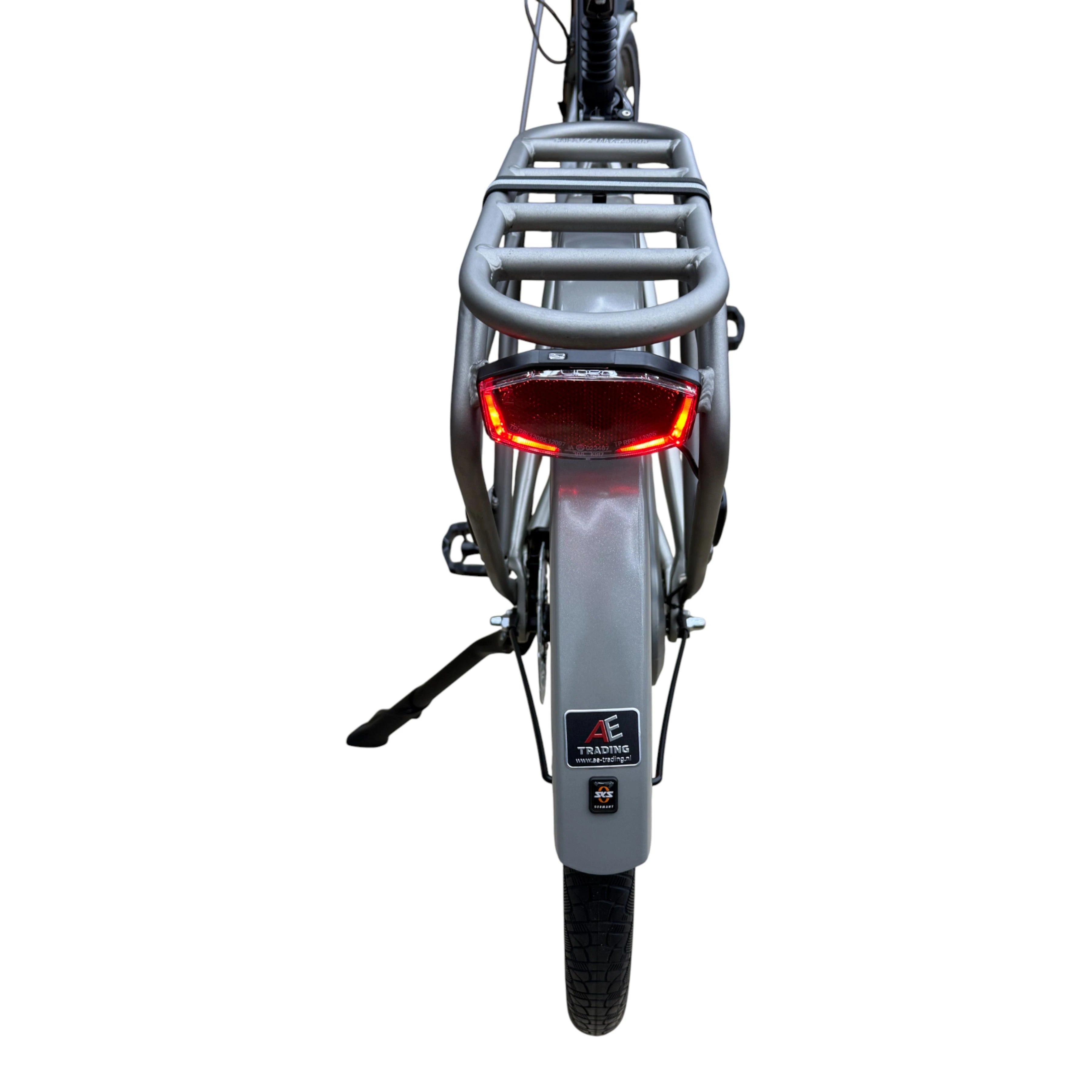 Vogue Mestengo 46cm Elektrische Fiets Hydraulische Remmen met Middenmotor - Mat Grijs - AE-trading