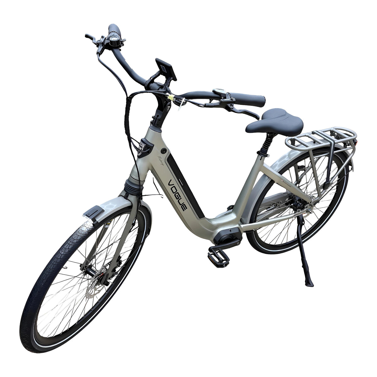Vogue Mestengo 46cm Elektrische Fiets Hydraulische Remmen met Middenmotor - Mat Grijs - AE-trading