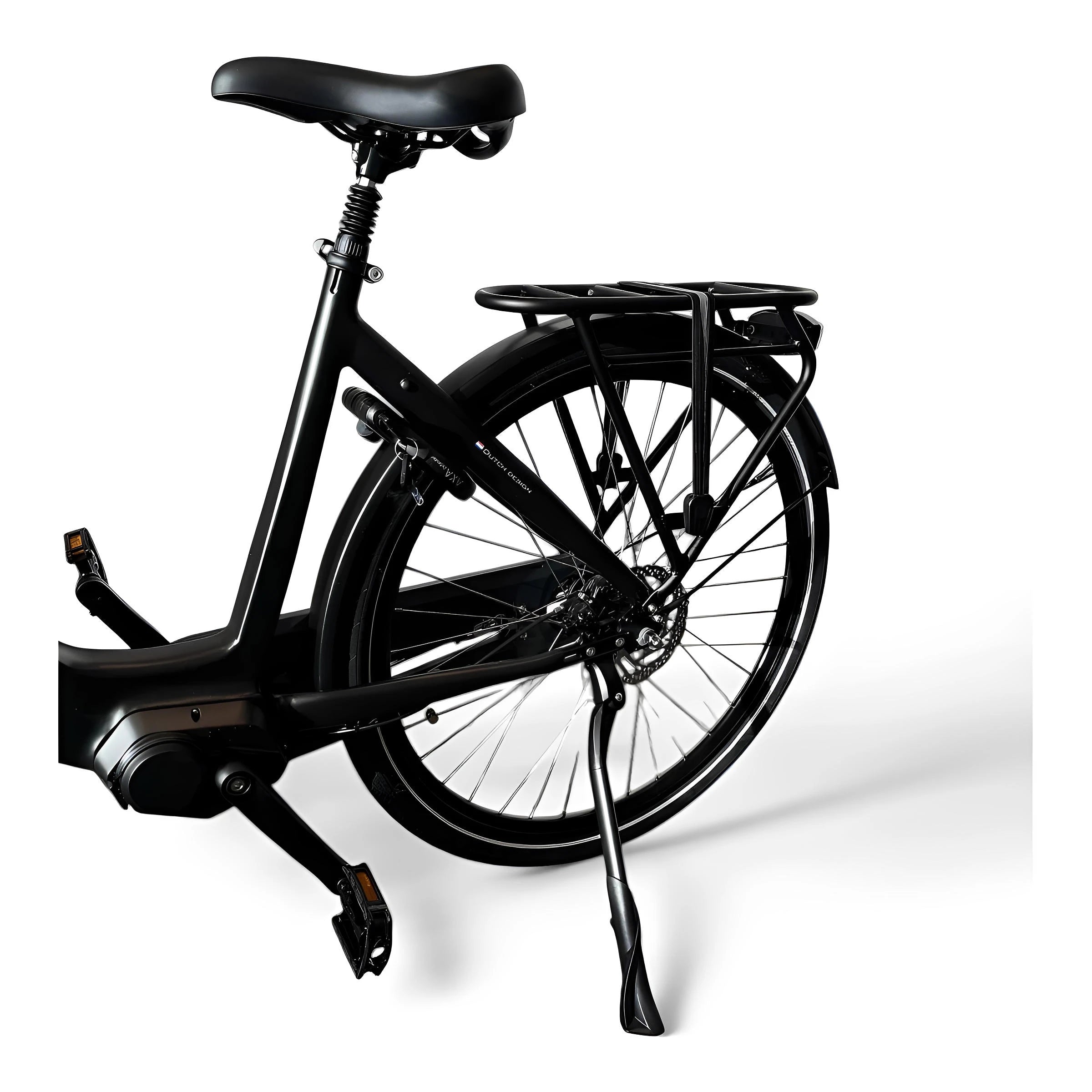 Vogue Mestengo 46cm Elektrische Fiets Hydraulische Remmen met Middenmotor - Mat Zwart - AE-trading