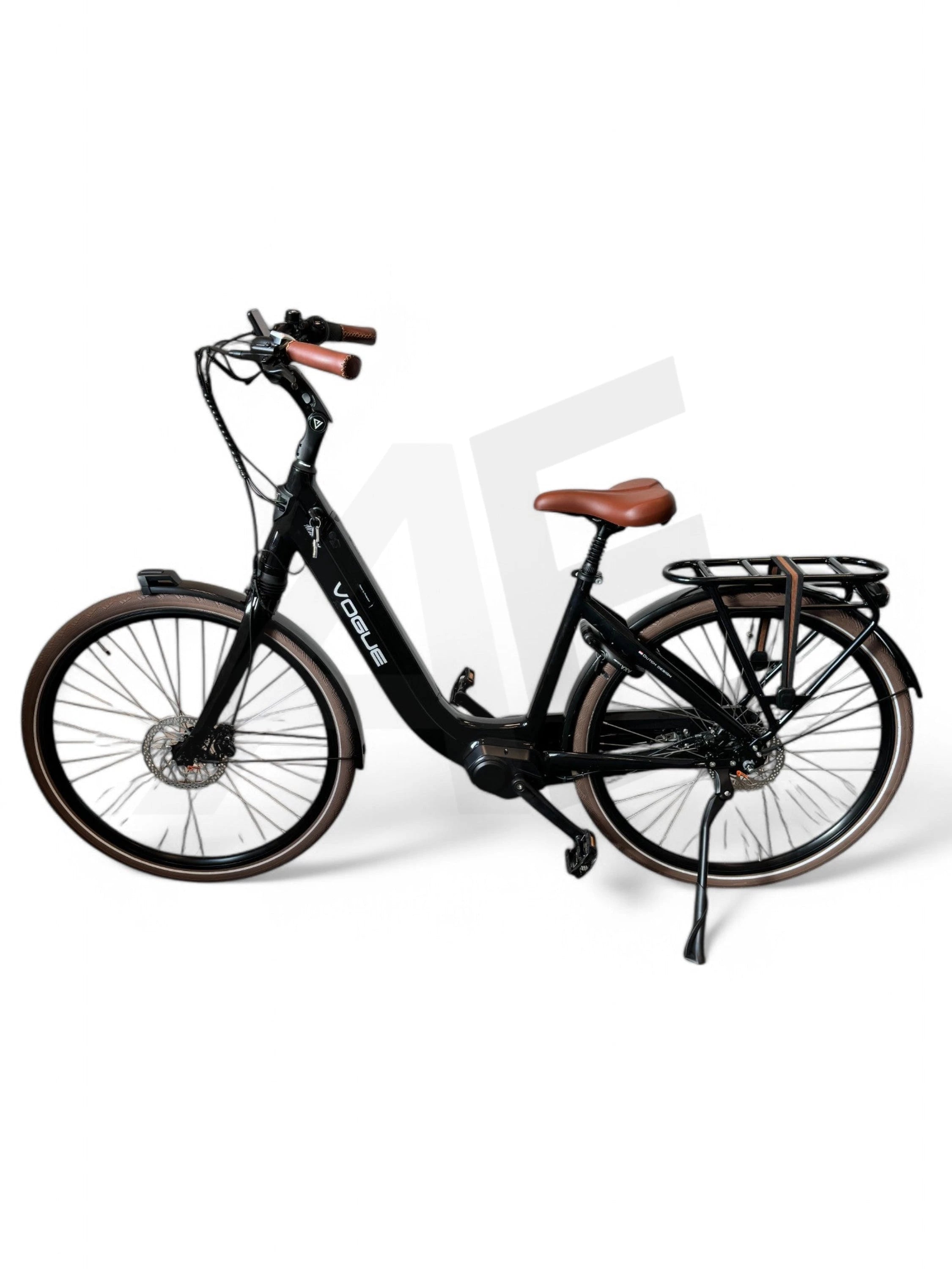 Vogue Mestengo 50Cm E-Bike Hydraulische Remmen Met Middenmotor - Glans Zwart Vogue E-Bike