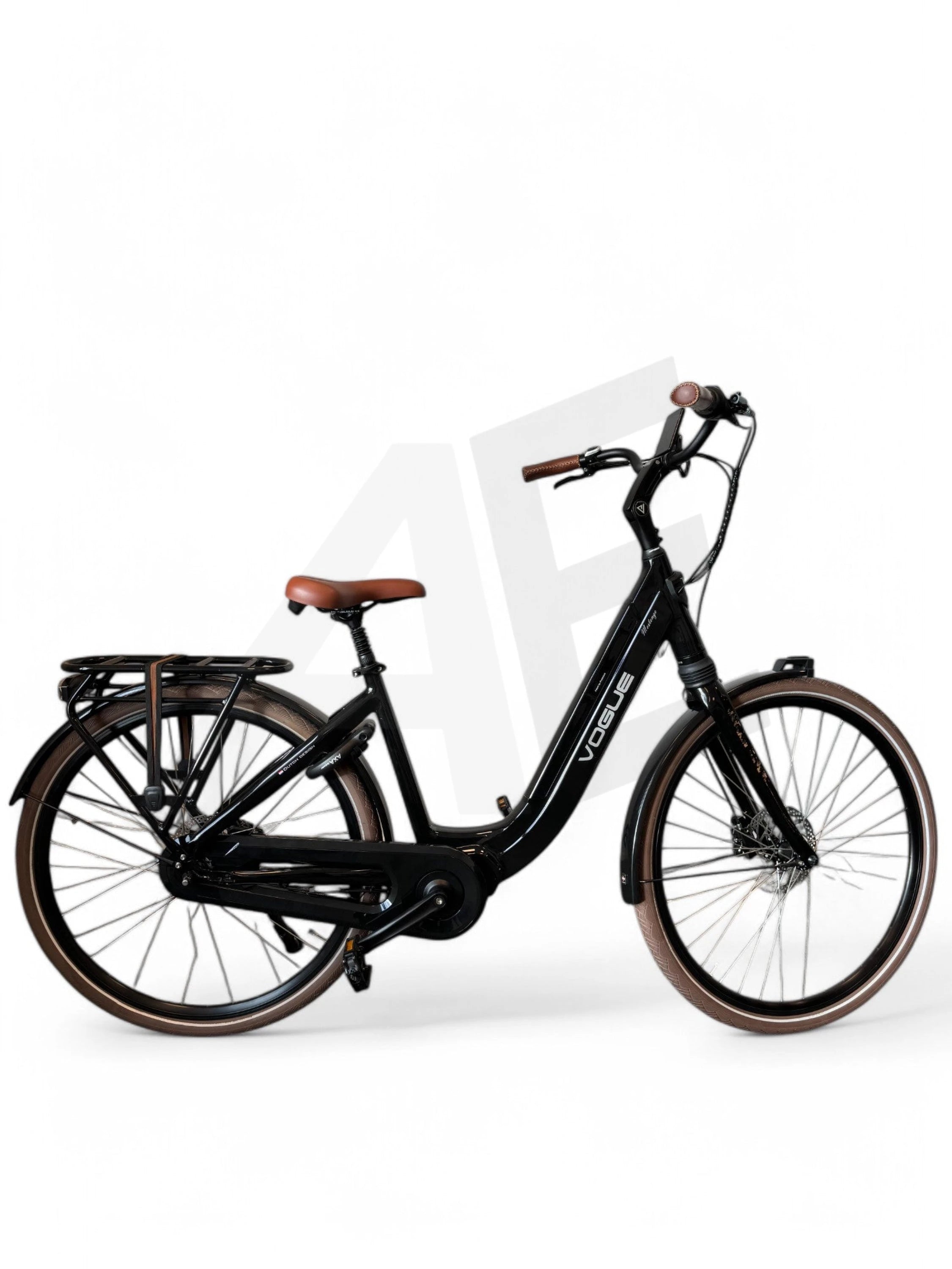 Vogue Mestengo 50Cm E-Bike Hydraulische Remmen Met Middenmotor - Glans Zwart Vogue E-Bike