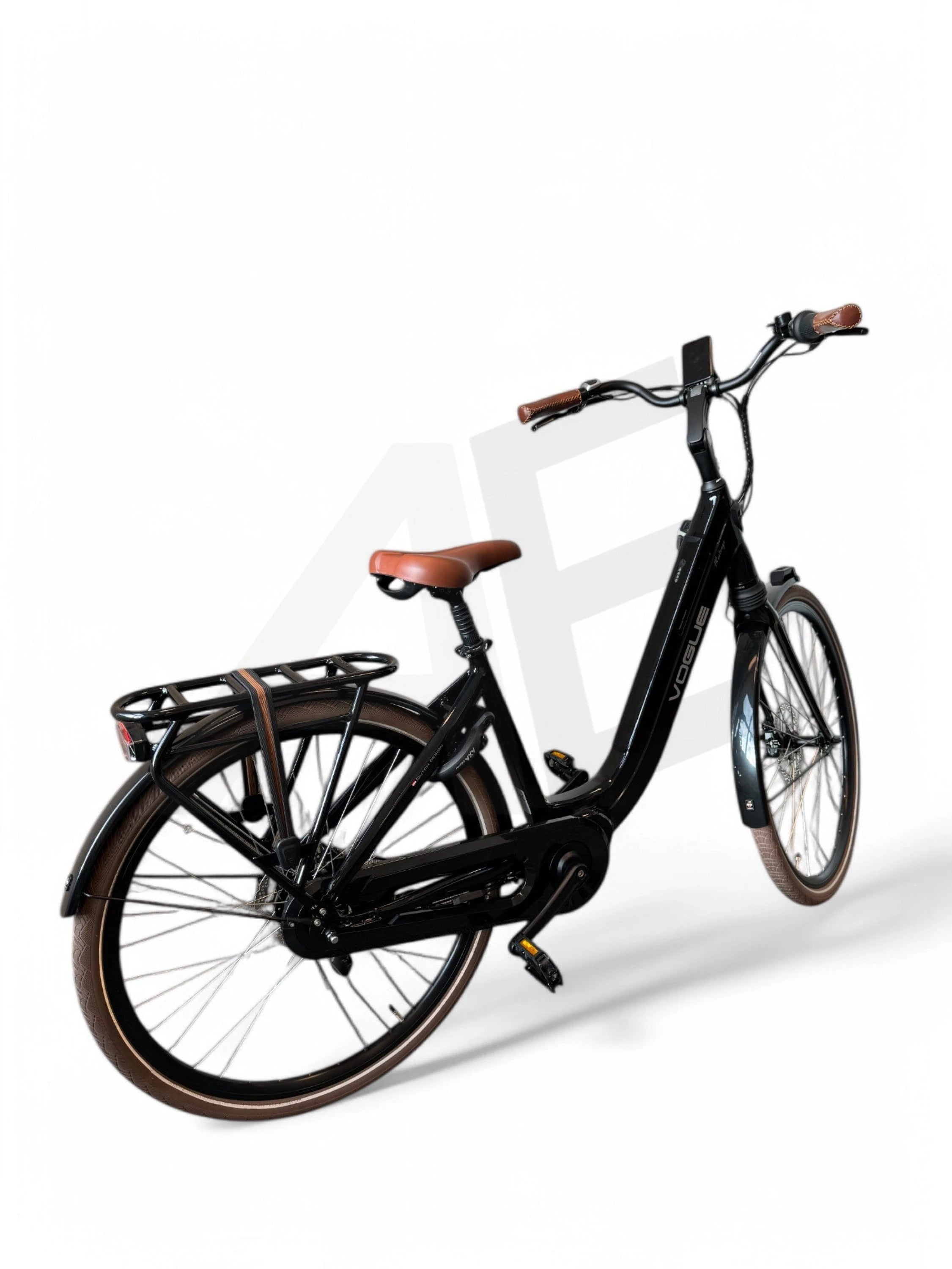 Vogue Mestengo 50Cm E-Bike Hydraulische Remmen Met Middenmotor - Glans Zwart Vogue E-Bike