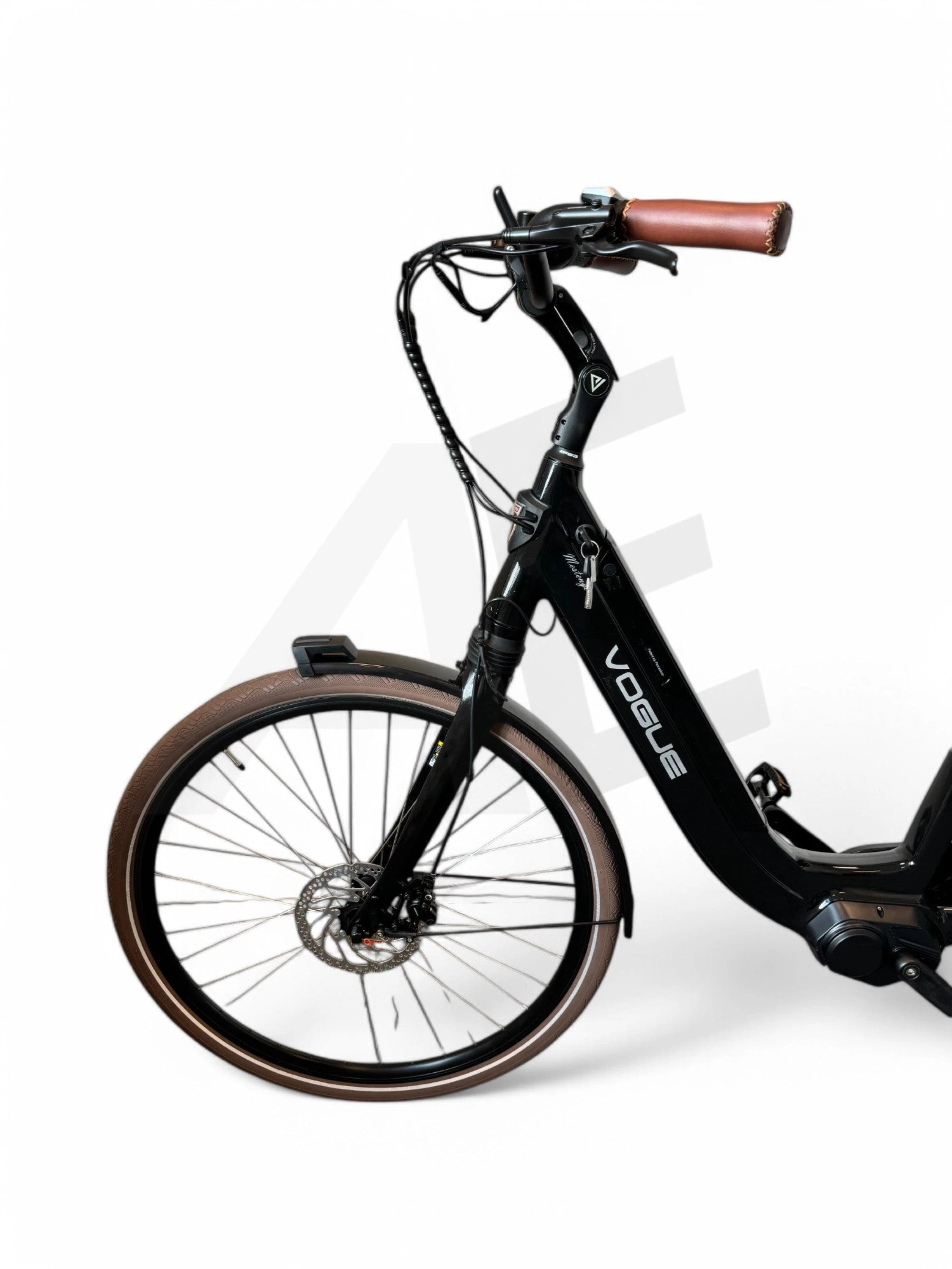 Vogue Mestengo 50Cm E-Bike Hydraulische Remmen Met Middenmotor - Glans Zwart Vogue E-Bike