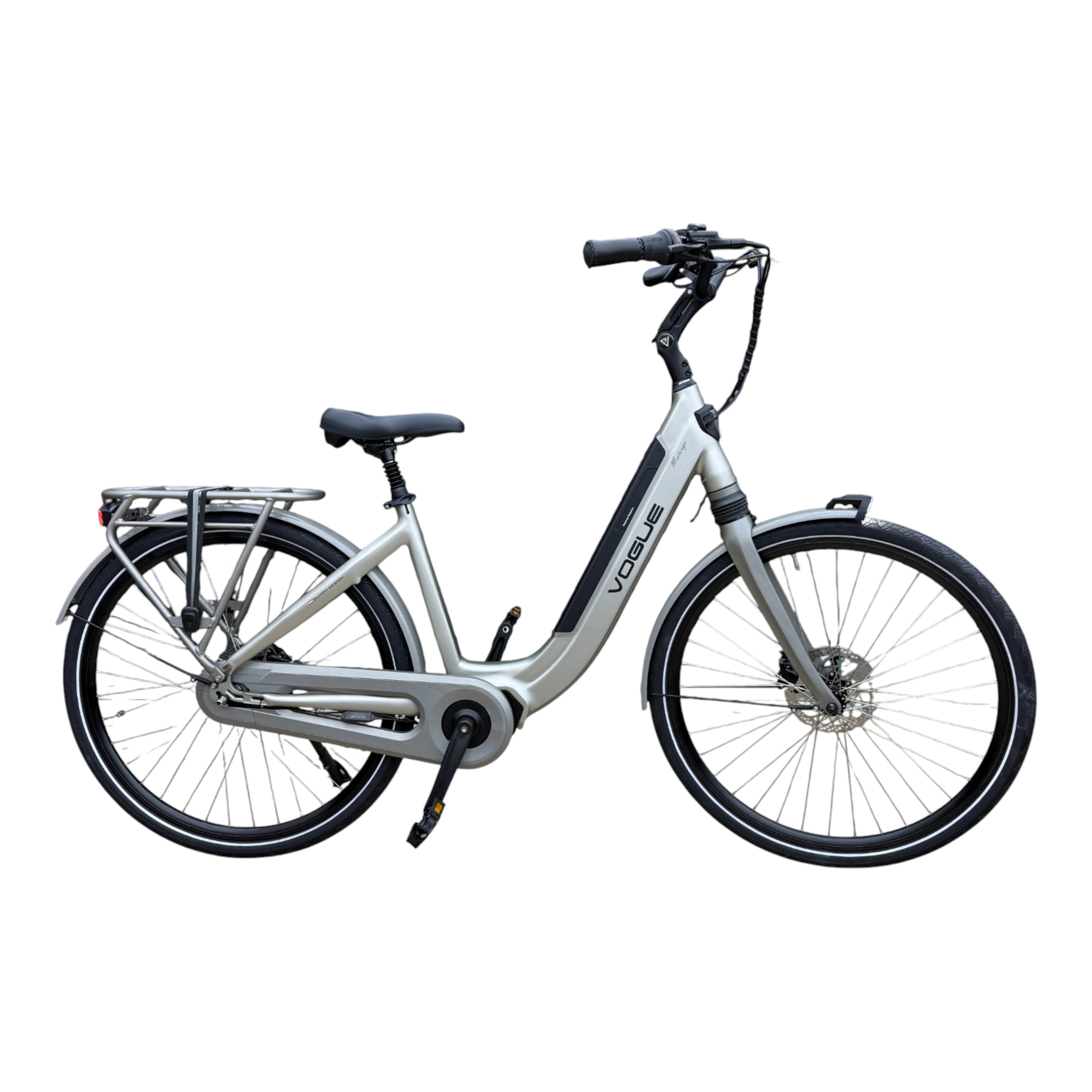 Vogue Mestengo 50cm Elektrische Fiets Hydraulische Remmen met Middenmotor - Mat Grijs - AE-trading