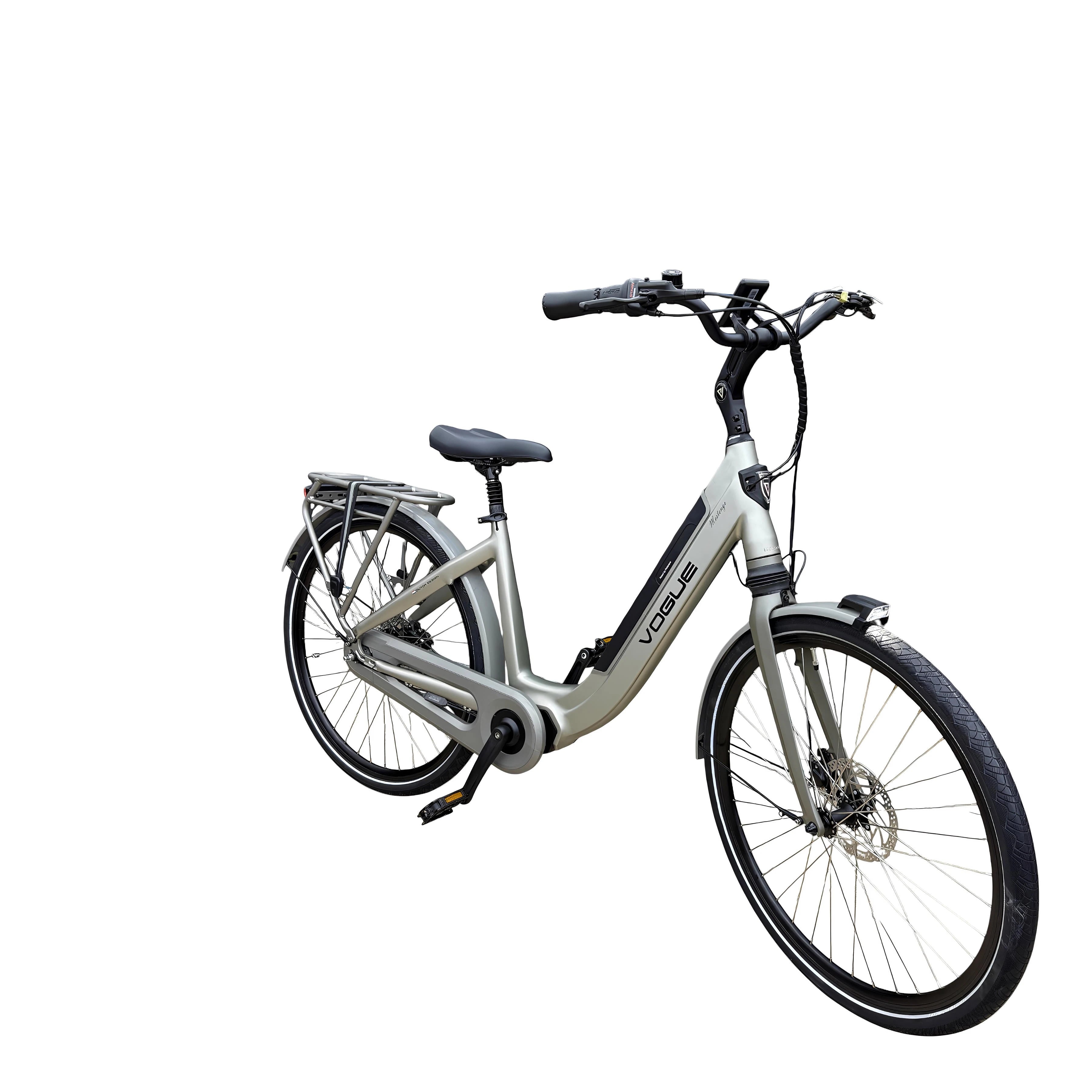 Vogue Mestengo 50cm Elektrische Fiets Hydraulische Remmen met Middenmotor - Mat Grijs - AE-trading