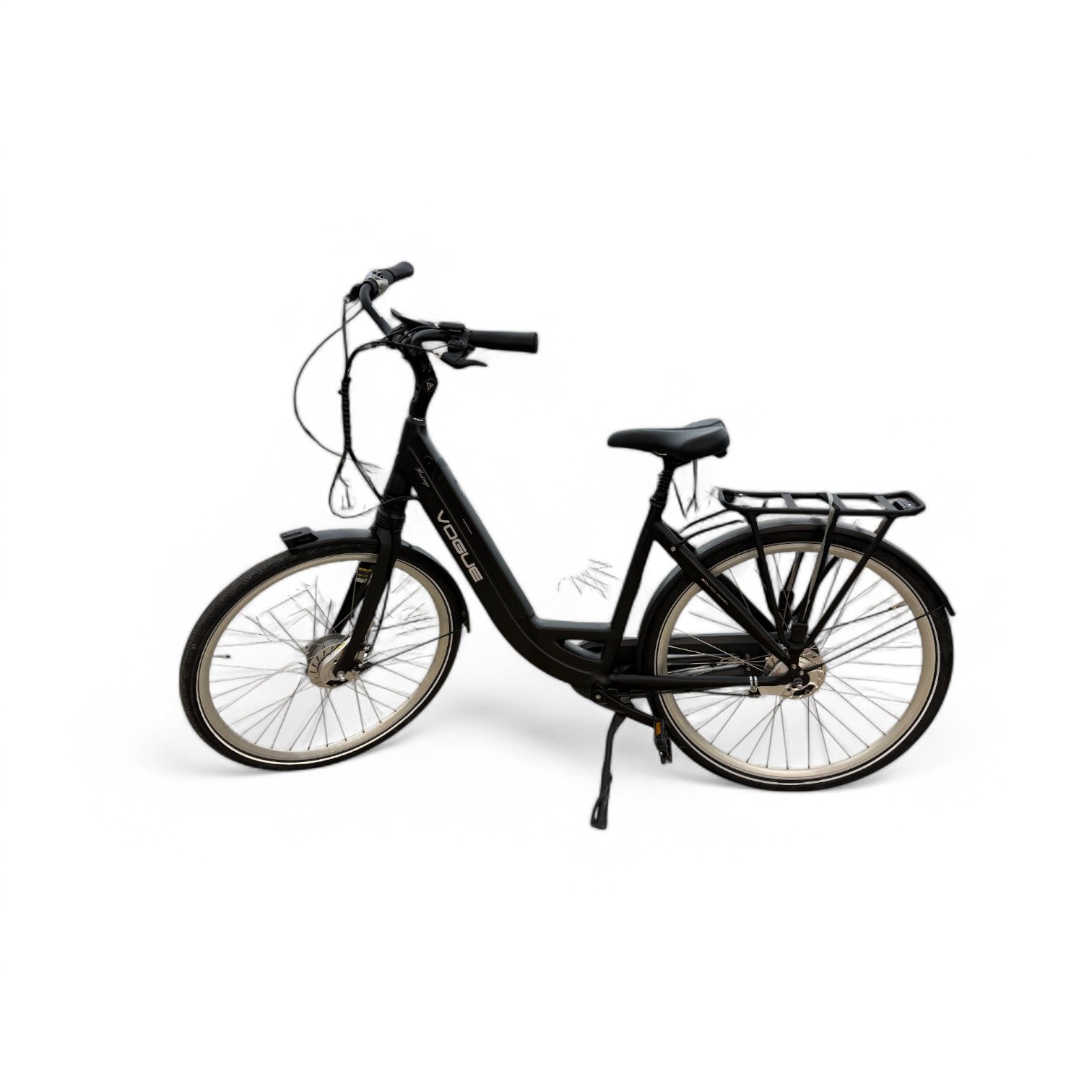 Vogue Mestengo Voorwielmotor Elektrische Fiets Mat Zwart - AE-trading