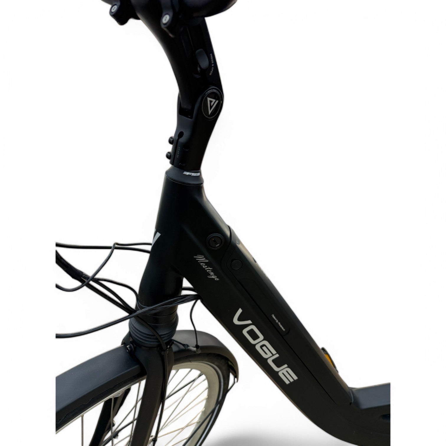 Vogue Mestengo Voorwielmotor Elektrische Fiets Mat Zwart - AE-trading