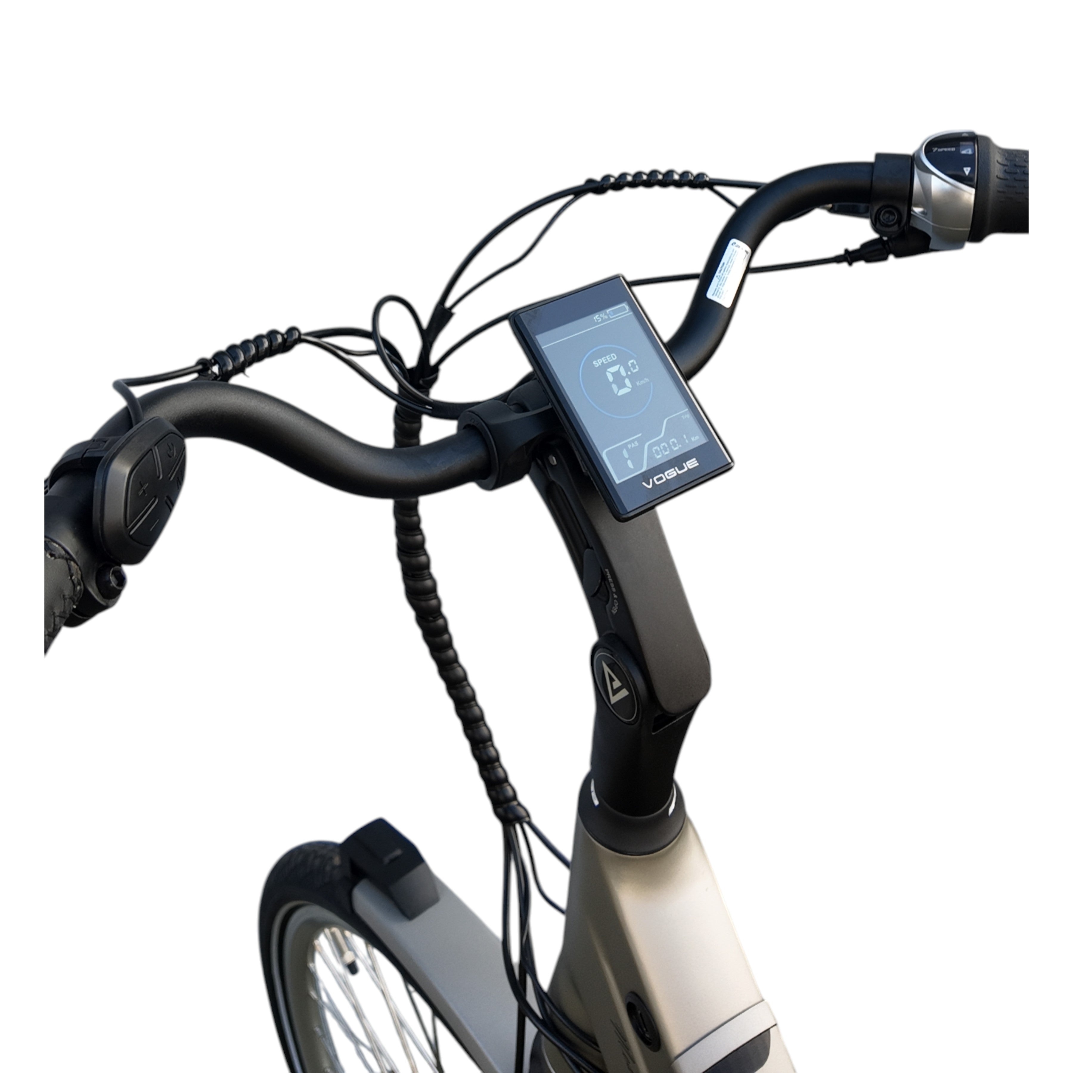 Vogue Mestengo Voorwielmotor Elektrische Fiets - Mat Grijs - Framemaat 50cm