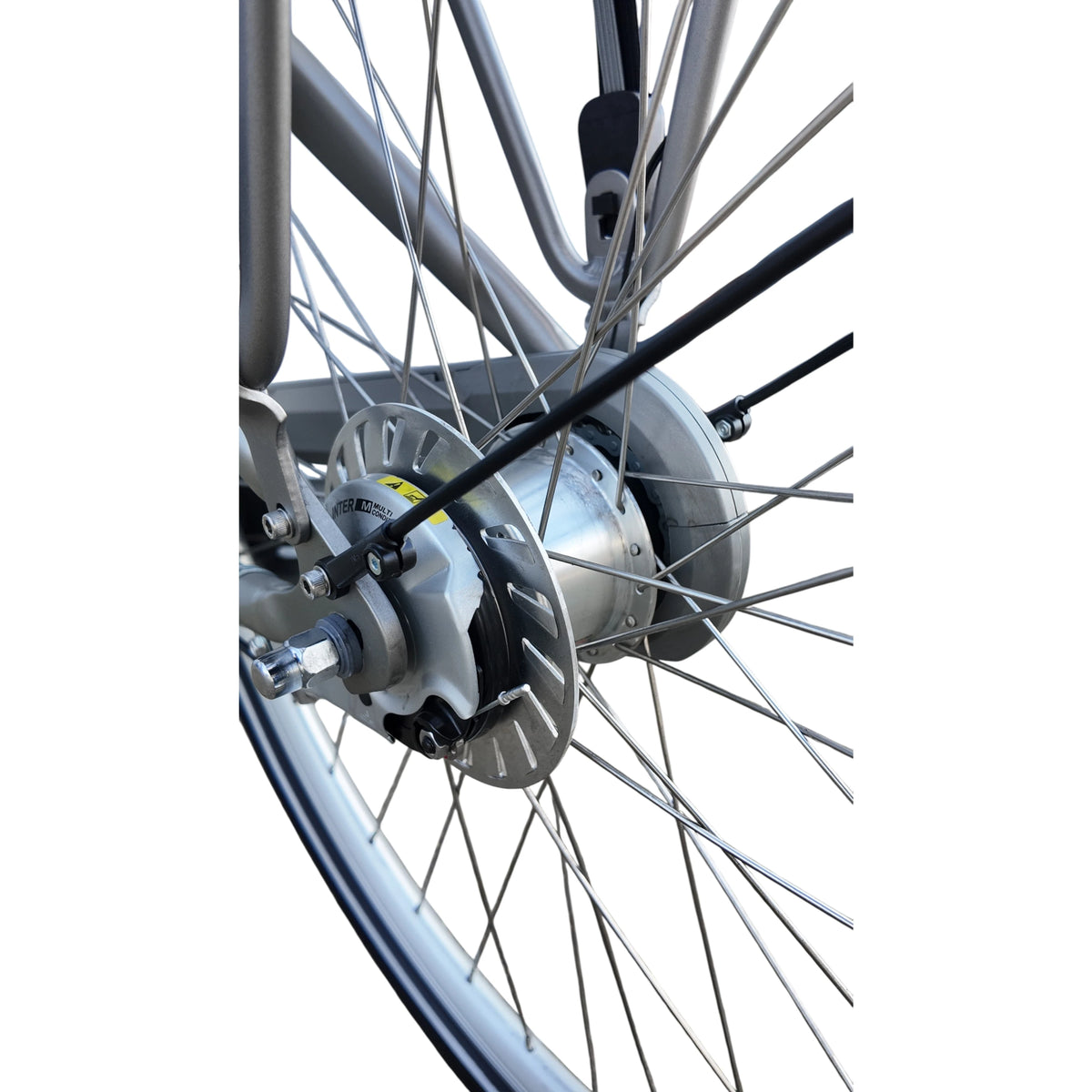 Vogue Mestengo Voorwielmotor Elektrische Fiets - Mat Grijs - Framemaat 50cm - AE-trading