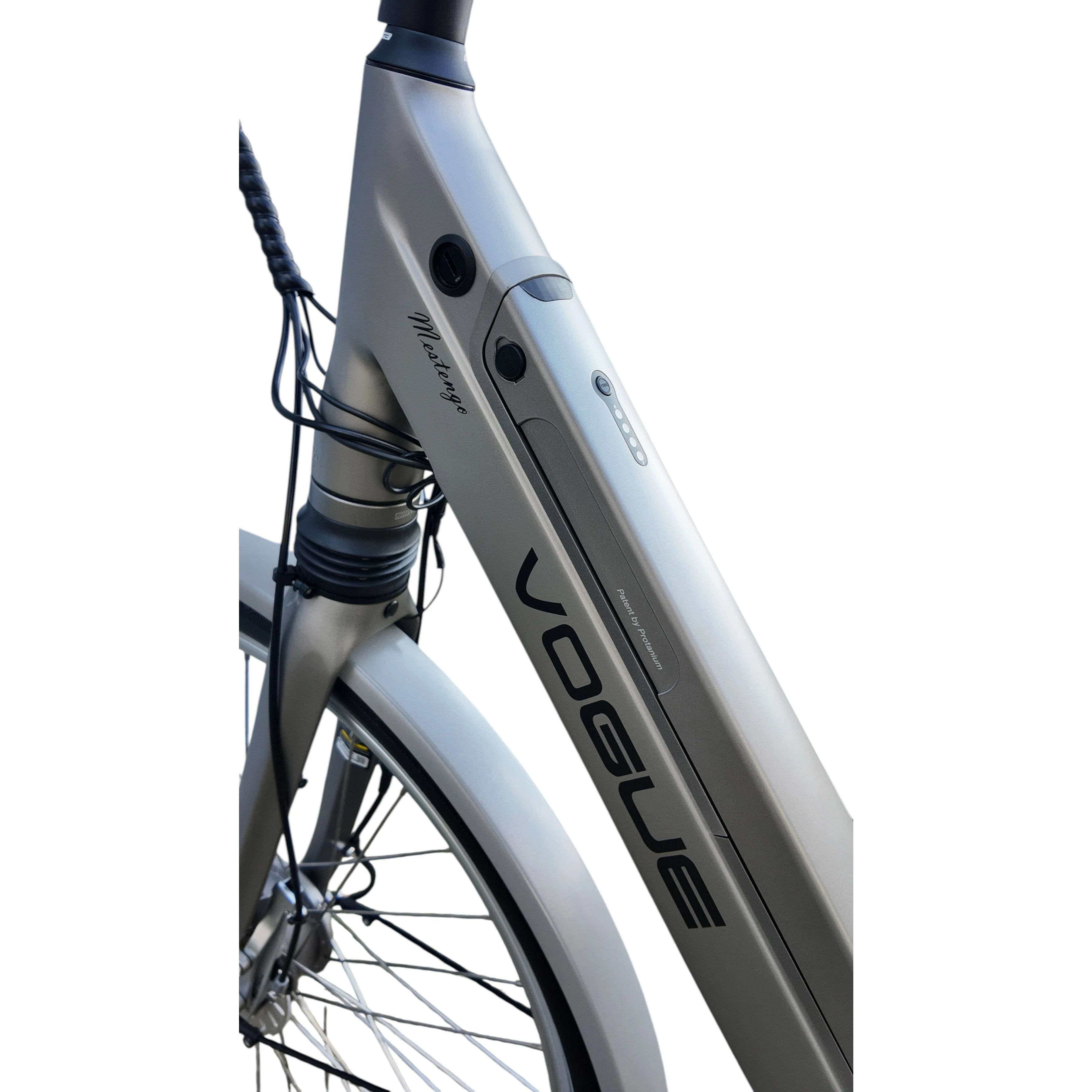 Vogue Mestengo Voorwielmotor Elektrische Fiets - Mat Grijs - Framemaat 50cm - AE-trading