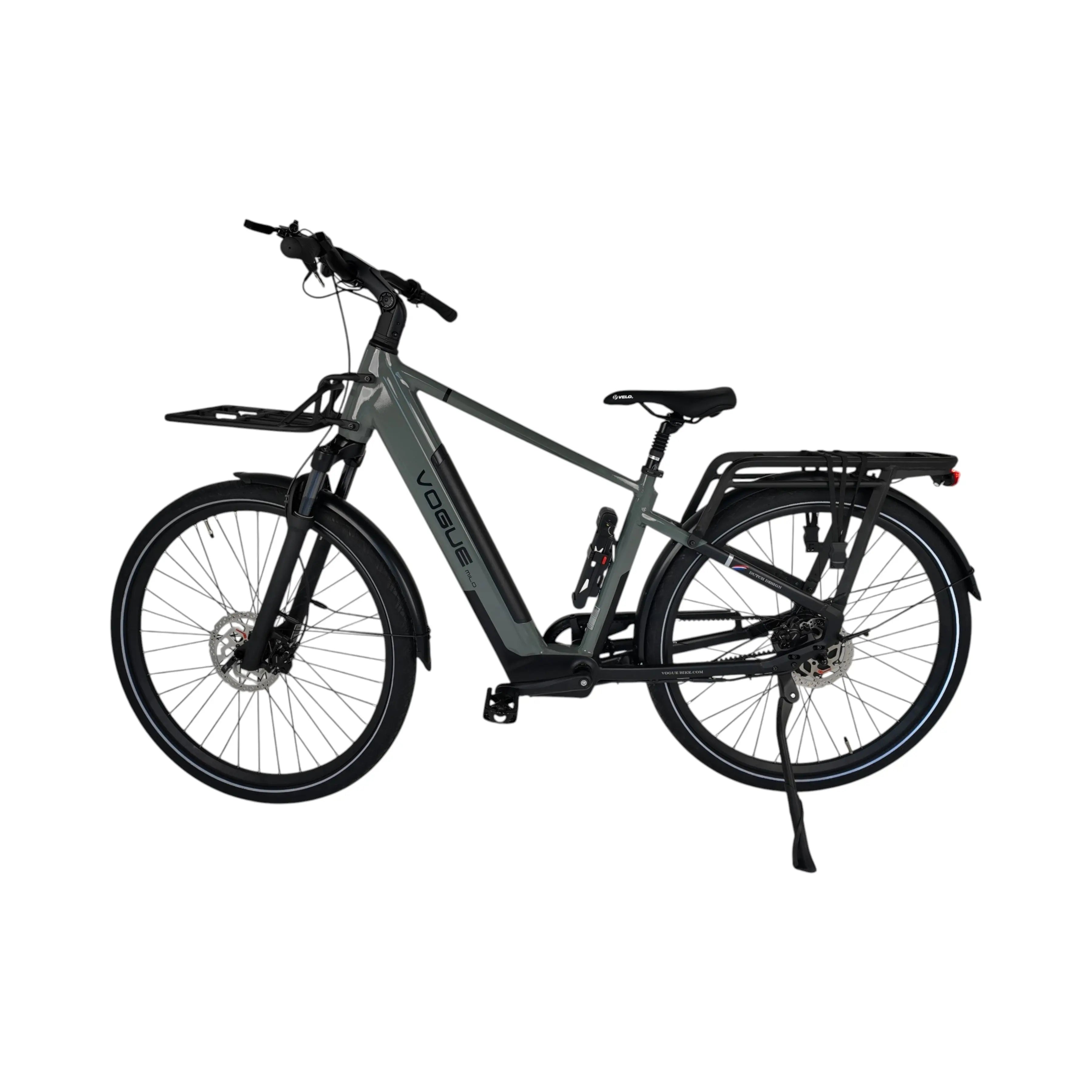 Vogue Milo Man Elektrische Fiets - Glossy Dark Grey - 47 cm - AE-trading