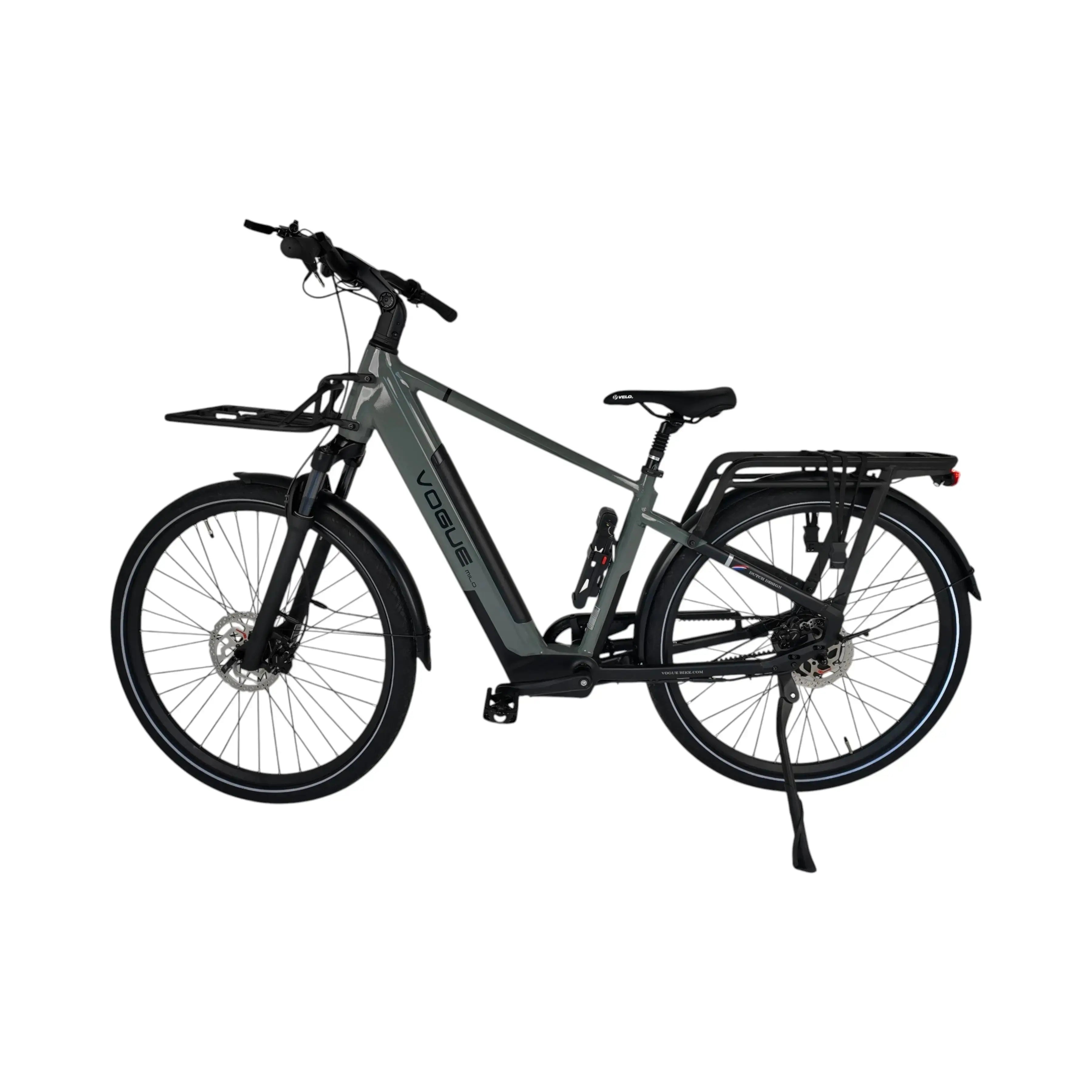 Vogue Milo Man Elektrische Fiets - Glossy Dark Grey - 47 cm - AE-trading