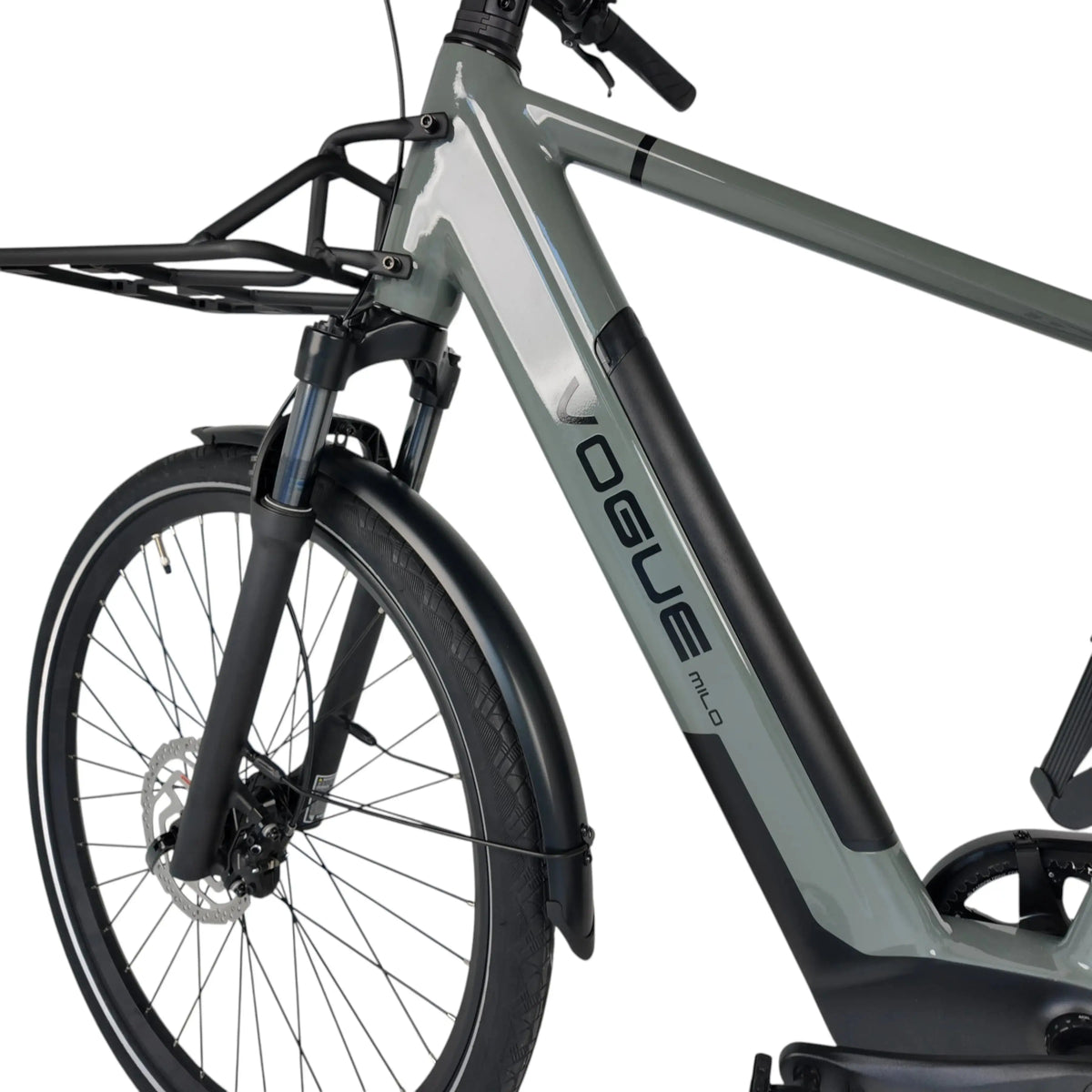 Vogue Milo Man Elektrische Fiets - Glossy Dark Grey - 47 cm - AE-trading