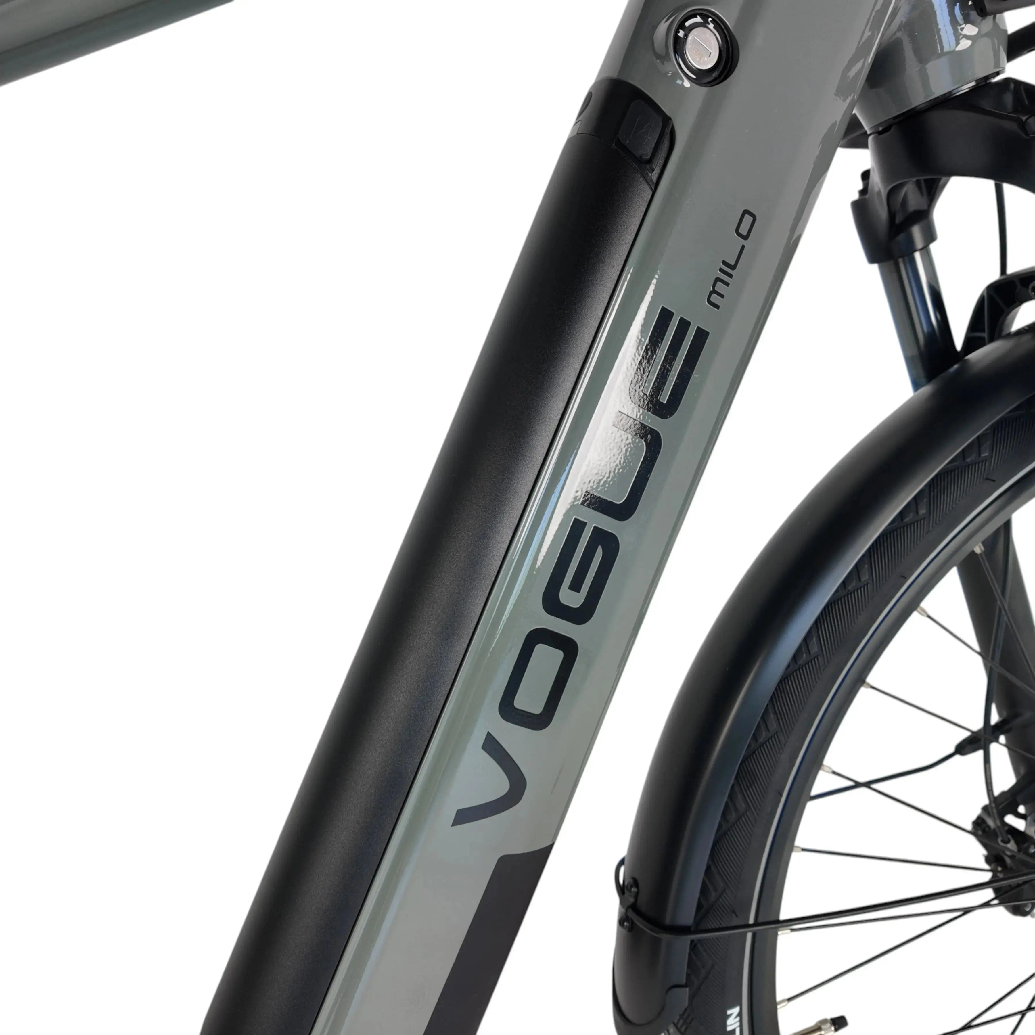 Vogue Milo Man Elektrische Fiets - Glossy Dark Grey - 47 cm - AE-trading