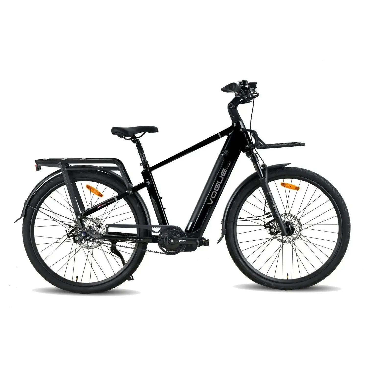 Vogue Milo Man Elektrische Fiets - Shiny Black - 47 cm - AE-trading