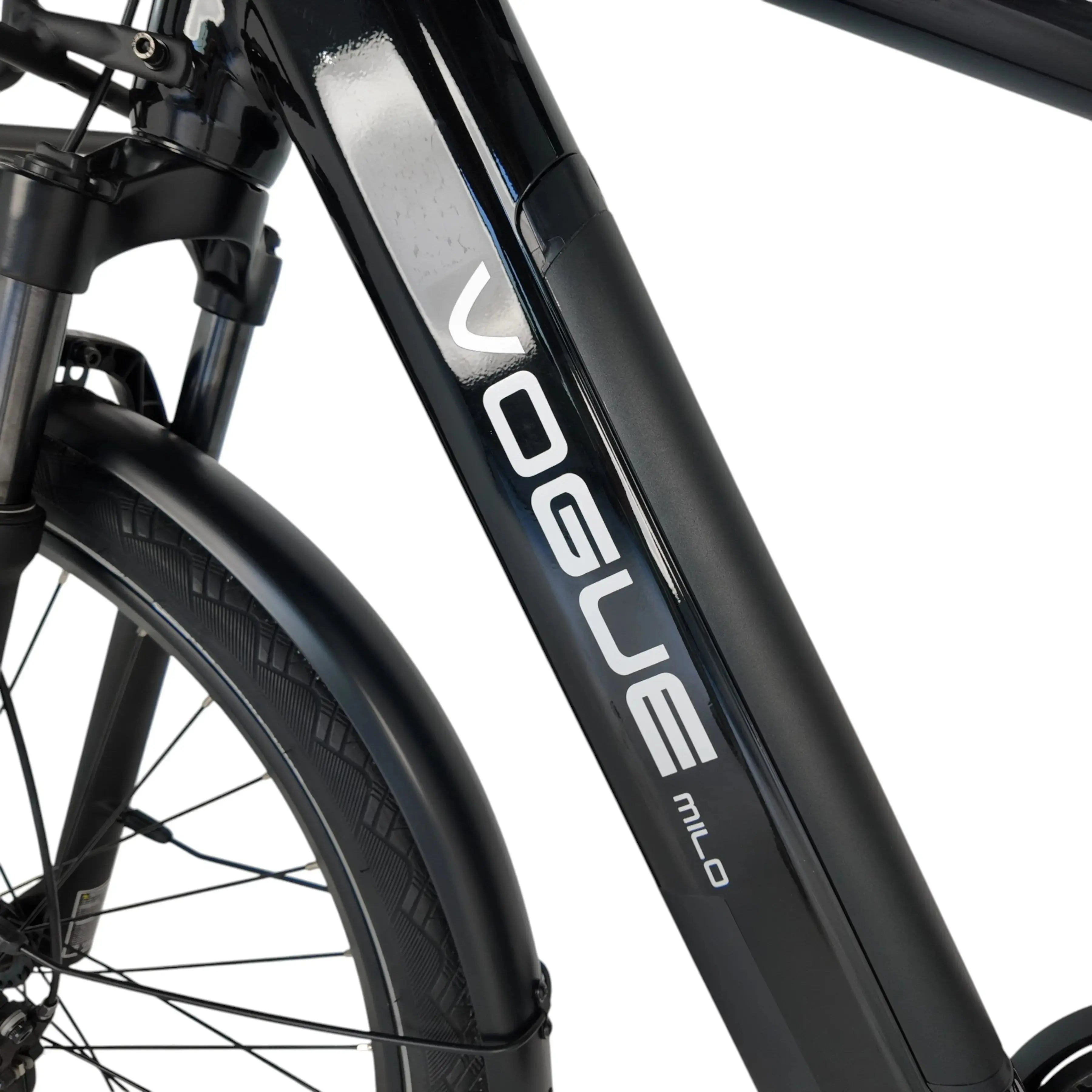 Vogue Milo Man Elektrische Fiets - Shiny Black - 47 cm - AE-trading