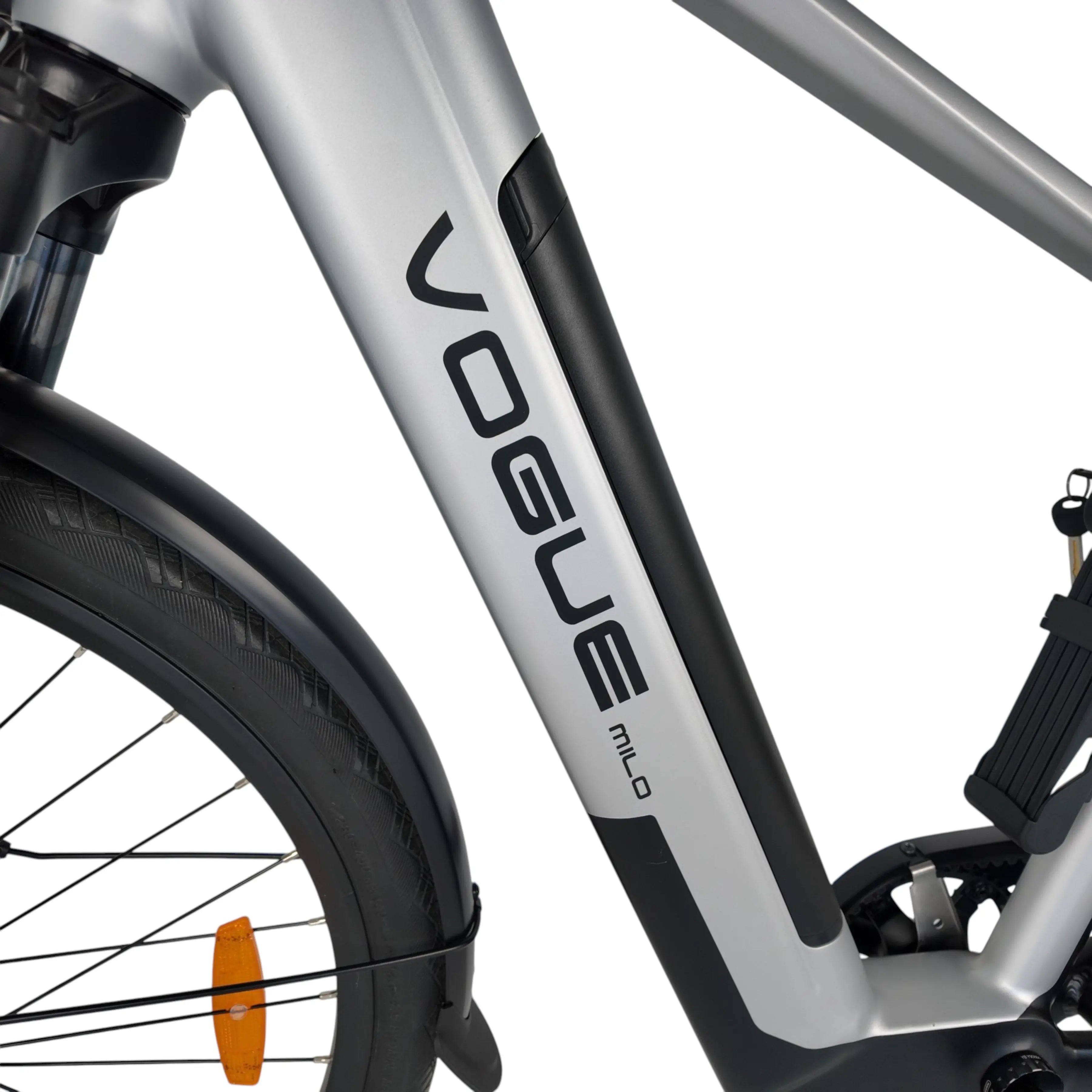 Vogue Milo Man Elektrische Fiets - Titanium Grey - 47 cm - AE-trading