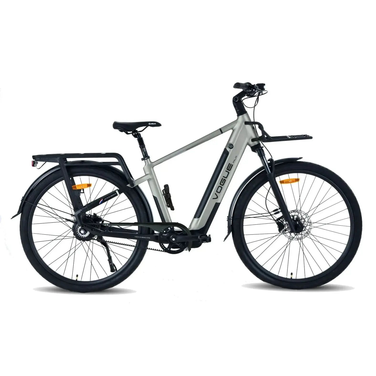 Vogue Milo Man Elektrische Fiets - Titanium Grey - 47 cm - AE-trading
