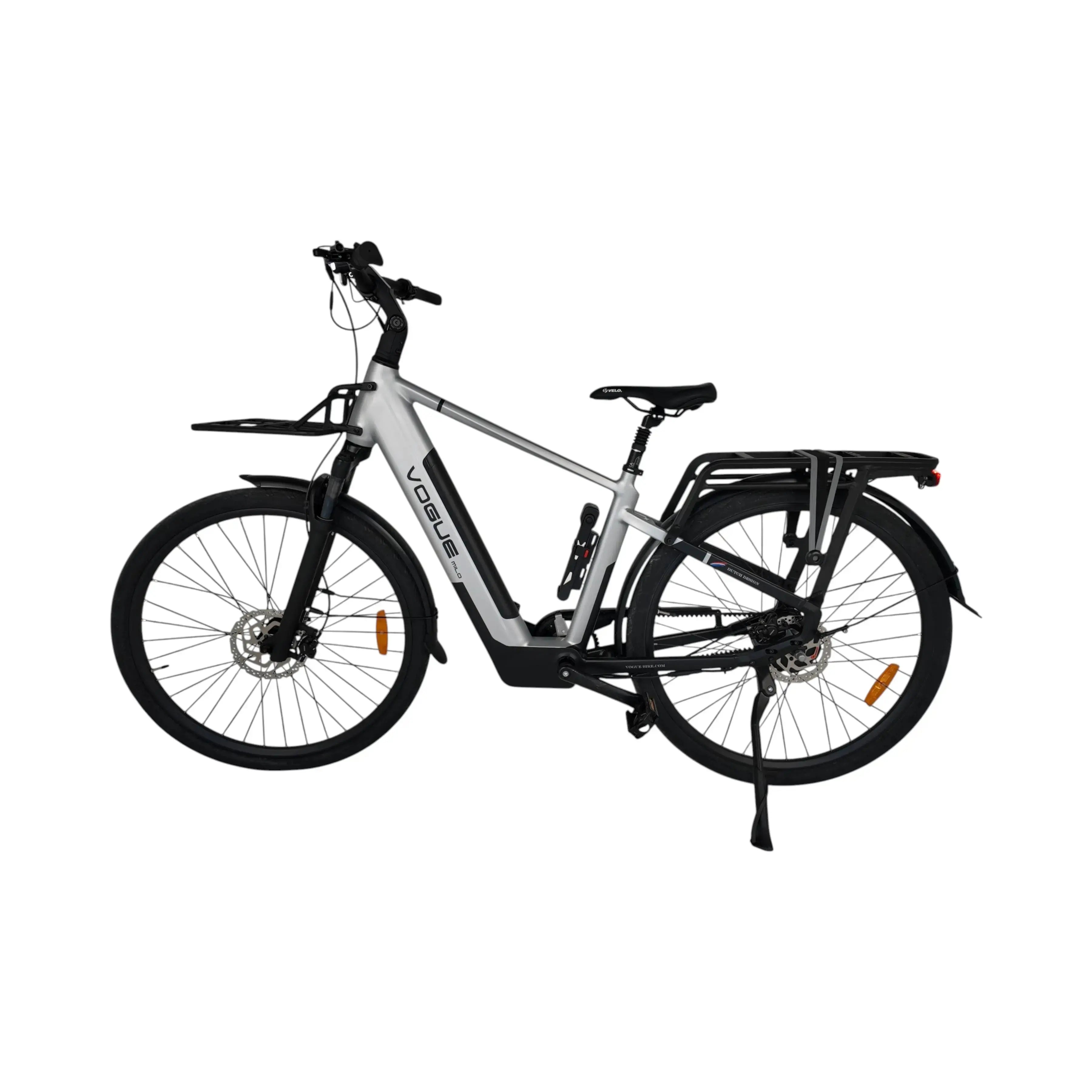 Vogue Milo Man Elektrische Fiets - Titanium Grey - 47 cm - AE-trading