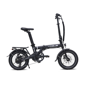 Vogue Mini - Elektrische Vouwfiets - Mat Zwart - 120 kg Draagvermogen - 36V/281Wh Accu - Hydraulische Remmen - 6 Versnellingen - Achterwielmotor