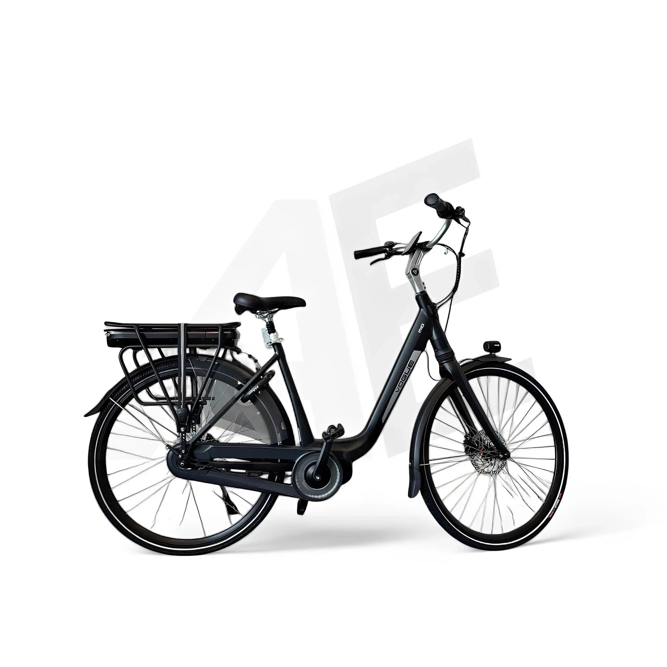 Vogue Mio 8SP Elektrische Fiets E-bike met Hydraulische Remmen 13Ah 36V 468Wh 46cm - Mat Grijs - AE-trading