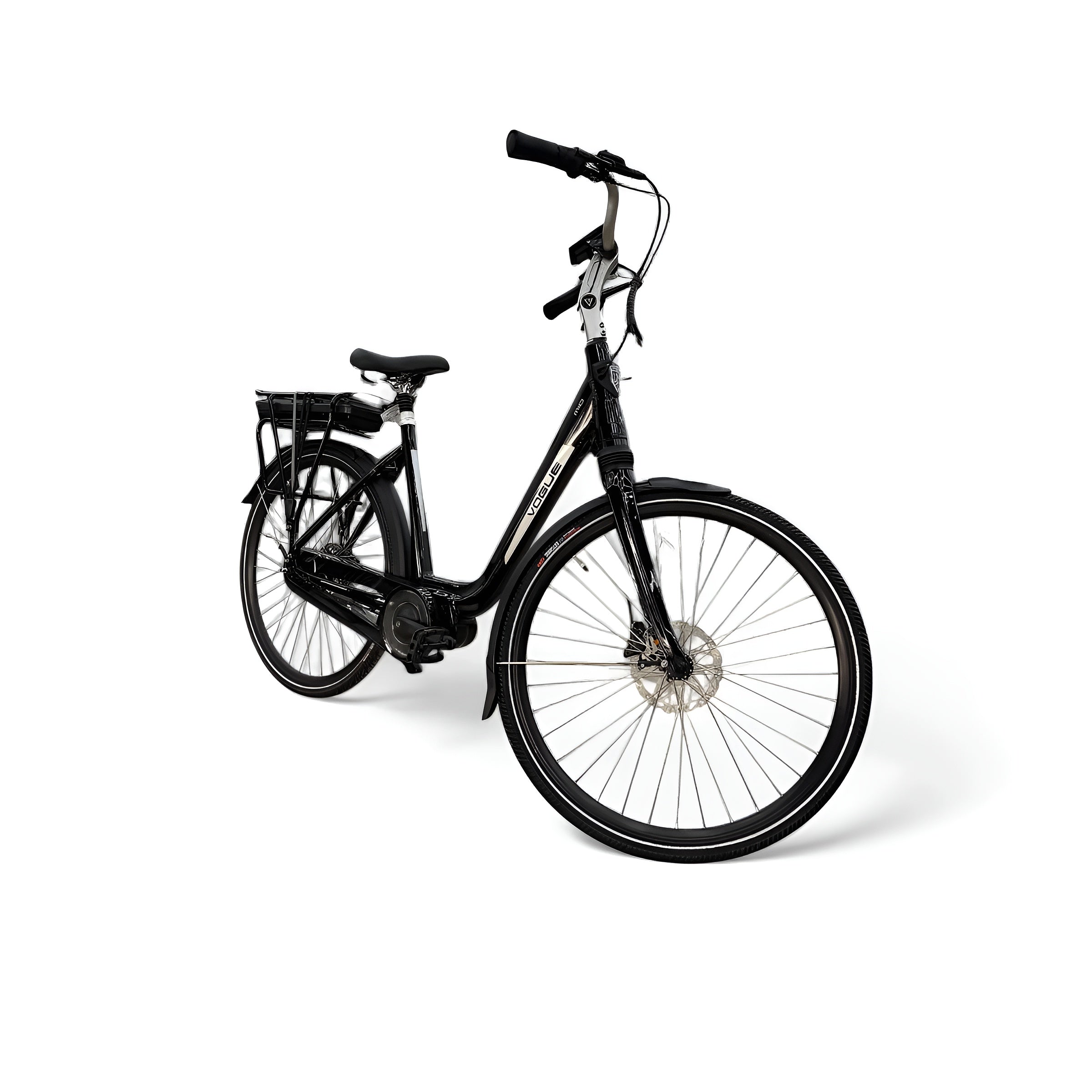 Vogue Mio 8SP Elektrische Fiets E-bike met Hydraulische Remmen 16Ah 36V 576Wh 46cm - Glans Zwart