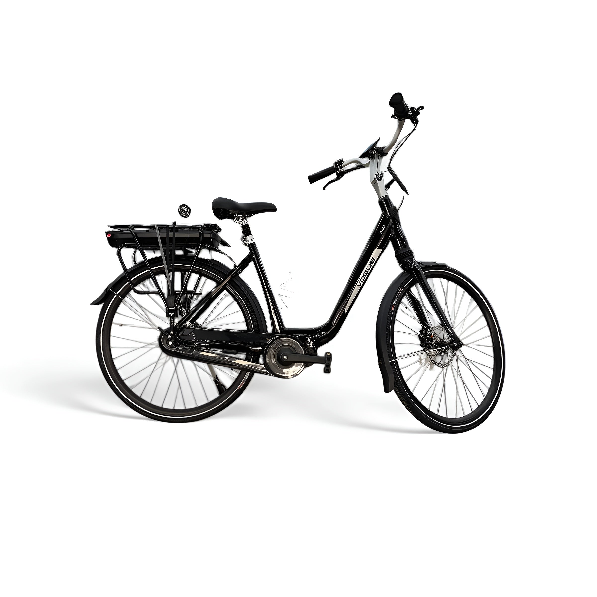 Vogue Mio 8SP Elektrische Fiets E-bike met Hydraulische Remmen 16Ah 36V 576Wh 51cm - Glans Zwart - AE-trading