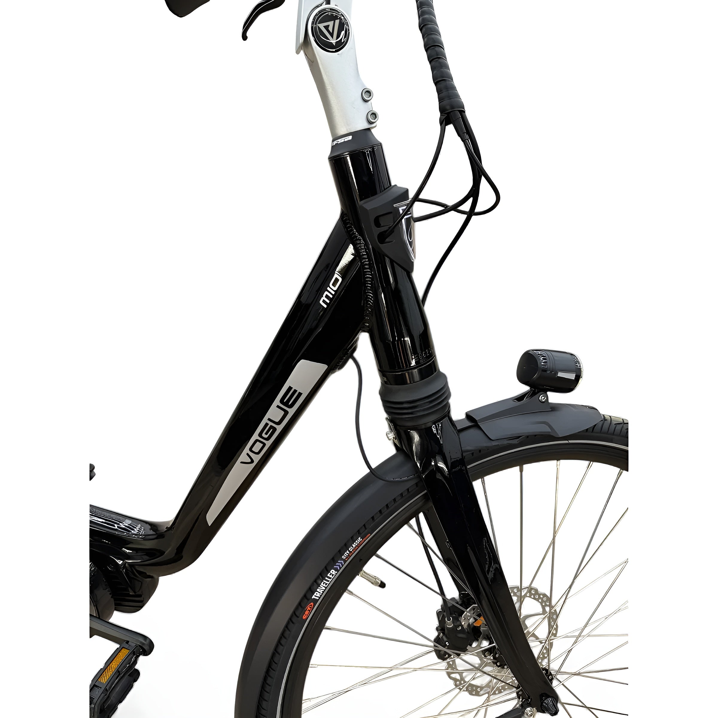 Vogue Mio 8SP Elektrische Fiets E-bike met Hydraulische Remmen 16Ah 36V 576Wh 51cm - Glans Zwart - AE-trading