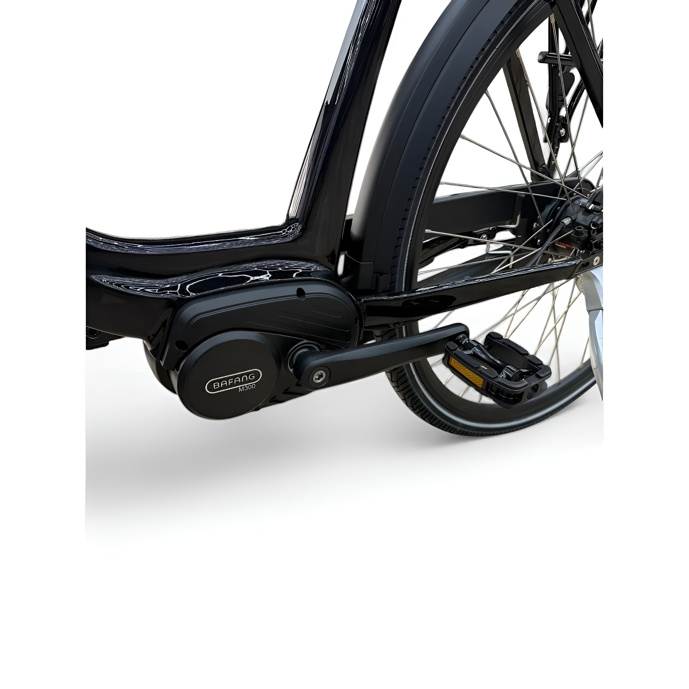 Vogue Mio 8SP Elektrische Fiets E-bike met Hydraulische Remmen 16Ah 36V 576Wh 46cm - Glans Zwart