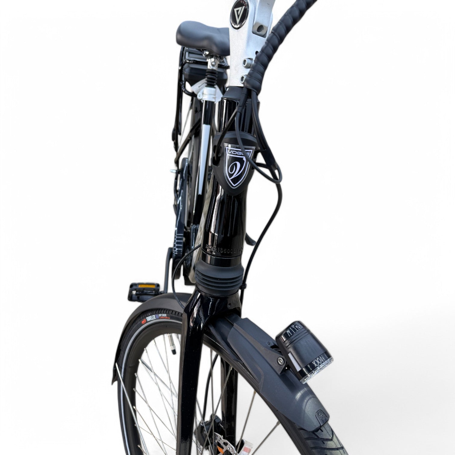 Vogue Mio 8SP Elektrische Fiets E-bike met Hydraulische Remmen 16Ah 36V 576Wh 46cm - Glans Zwart - AE-trading