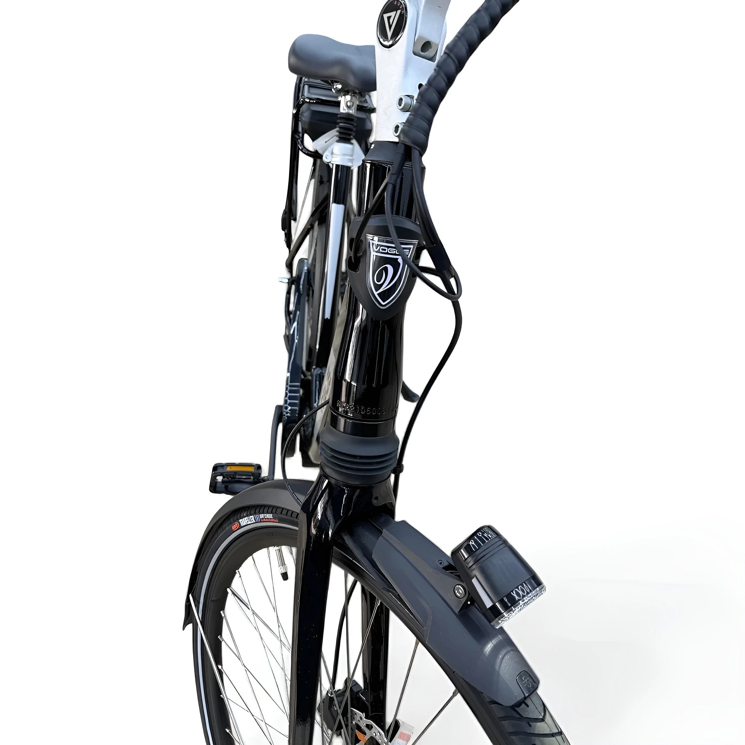 Vogue Mio 8SP Elektrische Fiets E-bike met Hydraulische Remmen 16Ah 36V 576Wh 46cm - Glans Zwart - AE-trading