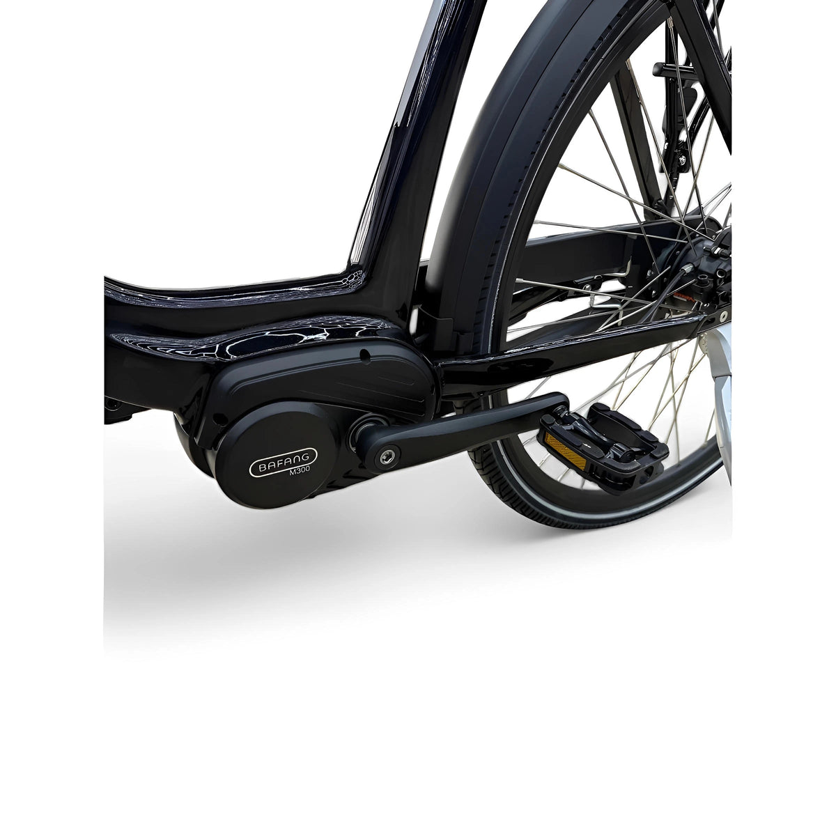 Vogue Mio 8SP Elektrische Fiets E-bike met Hydraulische Remmen 16Ah 36V 576Wh 51cm - Glans Zwart - AE-trading