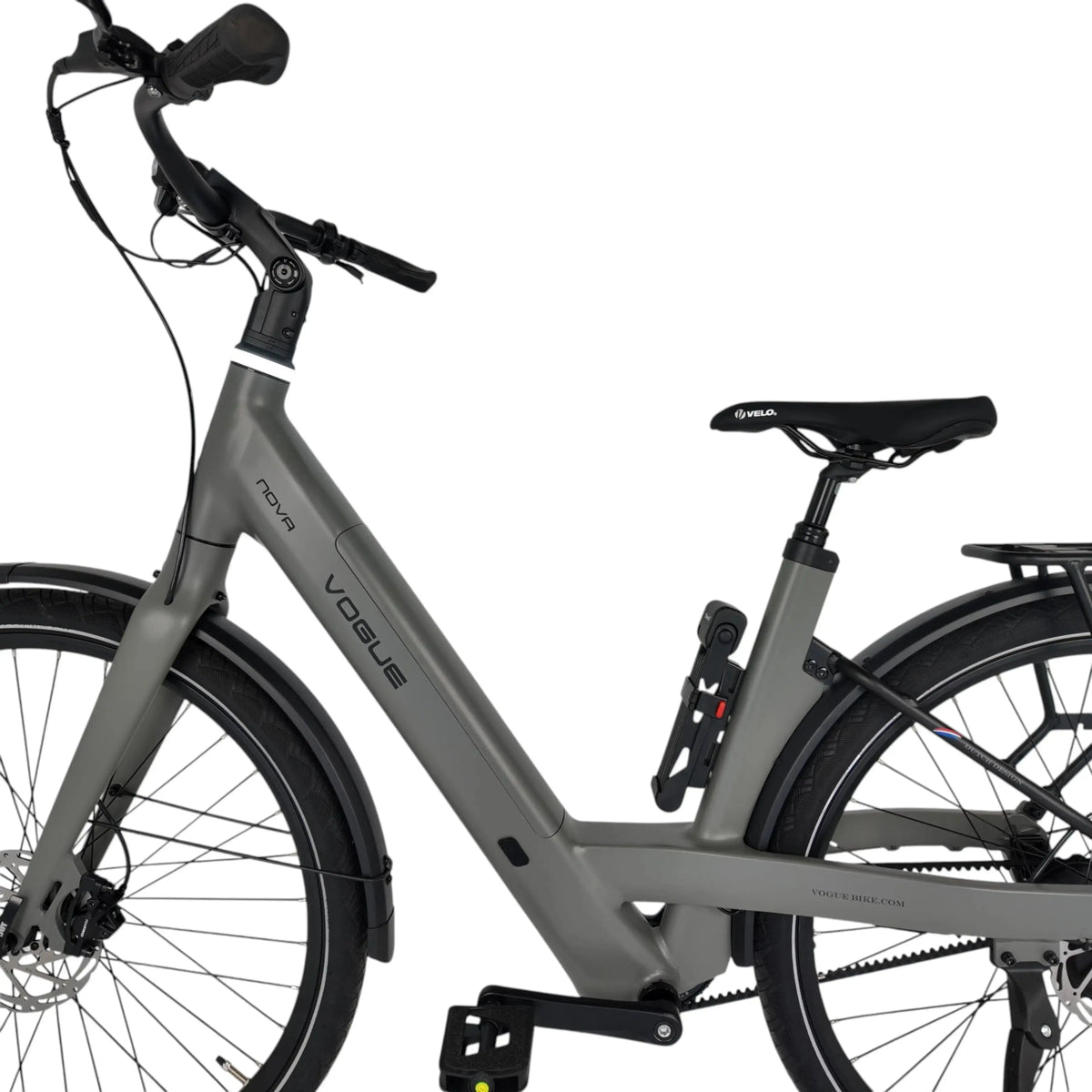 Vogue Nova Elektrische Fiets - Mat Grijs - 50cm - AE-trading