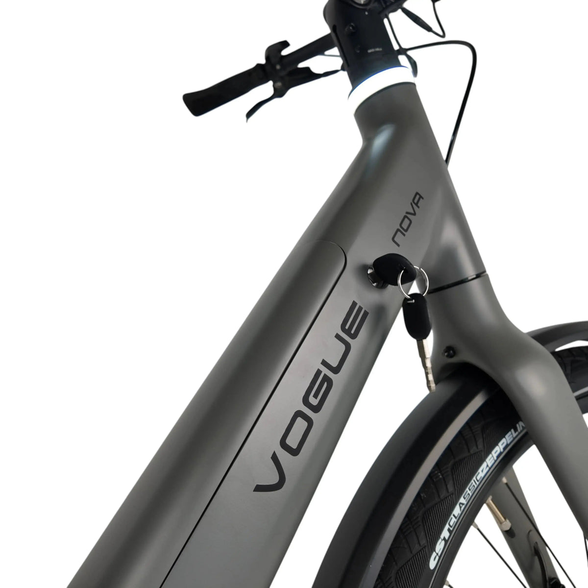 Vogue Nova Elektrische Fiets - Mat Grijs - 50cm - AE-trading