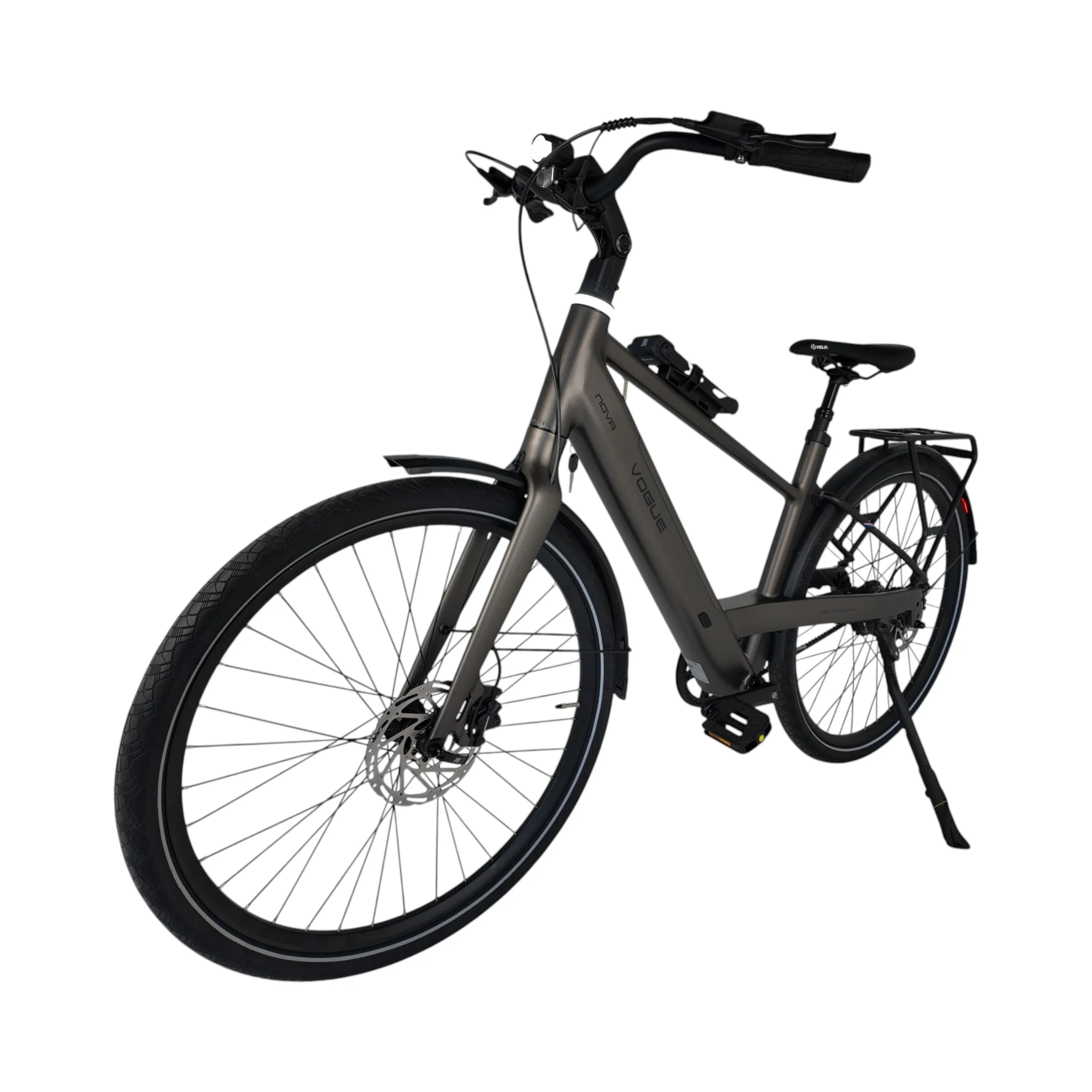 Vogue Nova Man Elektrische Fiets - Mat Bruin - 50cm - AE-trading