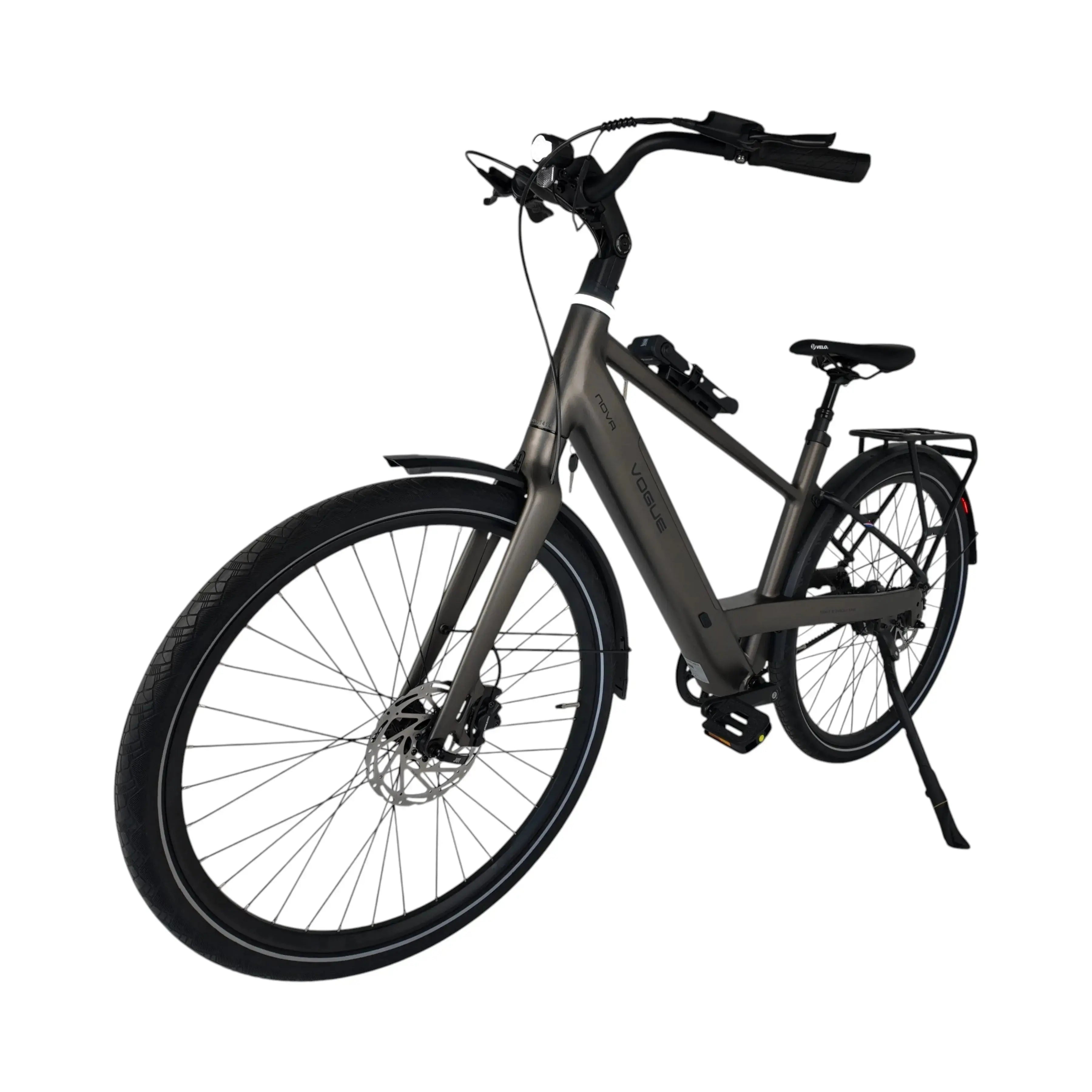 Vogue Nova Man Elektrische Fiets - Mat Bruin - 50cm - AE-trading