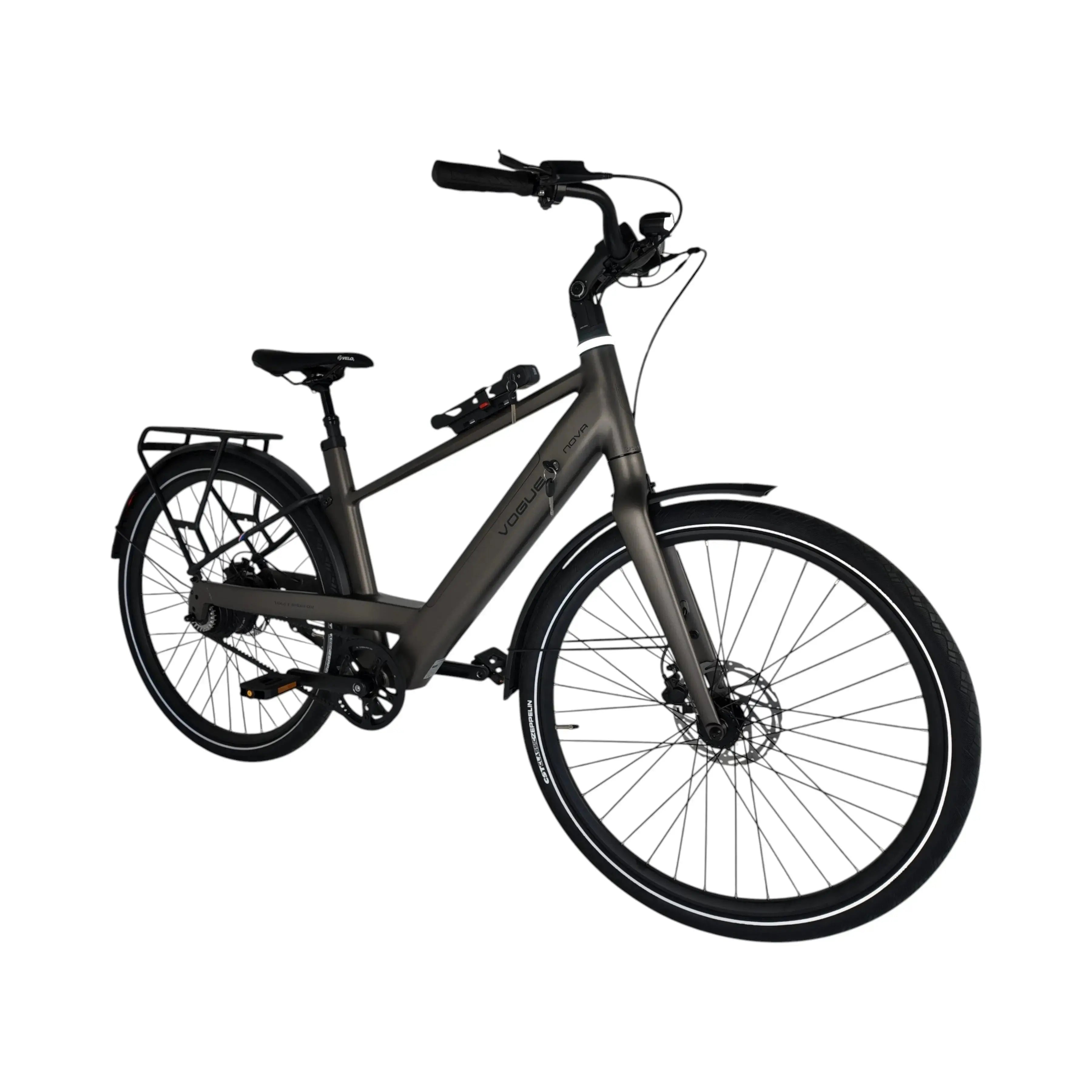 Vogue Nova Man Elektrische Fiets - Mat Bruin - 50cm - AE-trading
