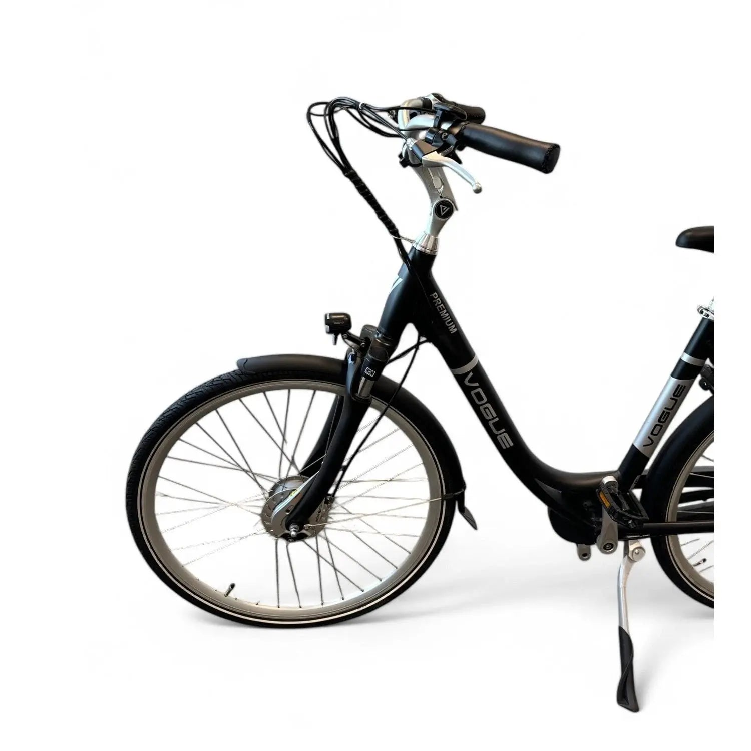Vogue Premium Elektrische Fiets 7SP 48cm Lage Instap - Mat Zwart - AE-trading