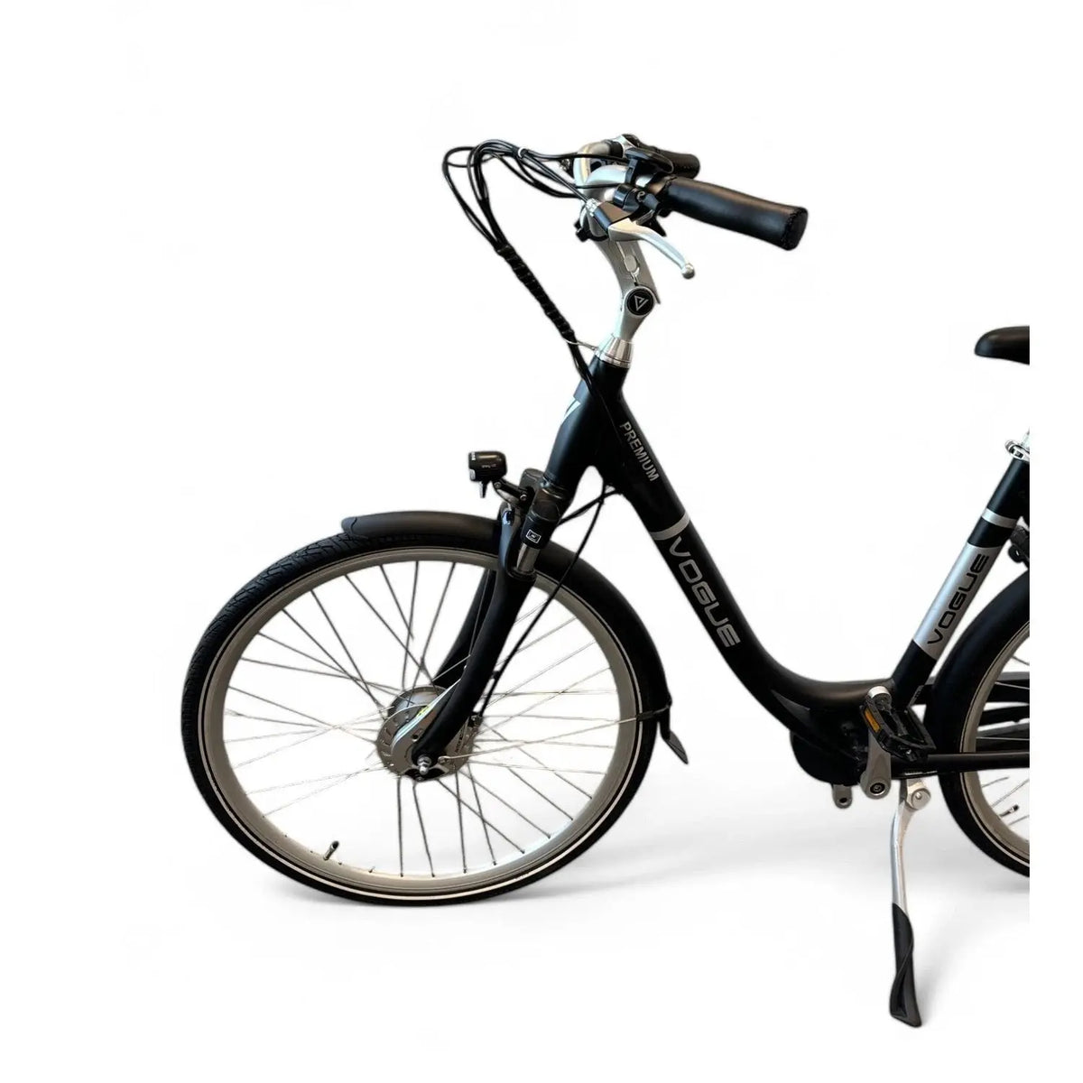 Vogue Premium Elektrische Fiets - Mat Zwart - 48 cm - Lage Instap - AE-trading