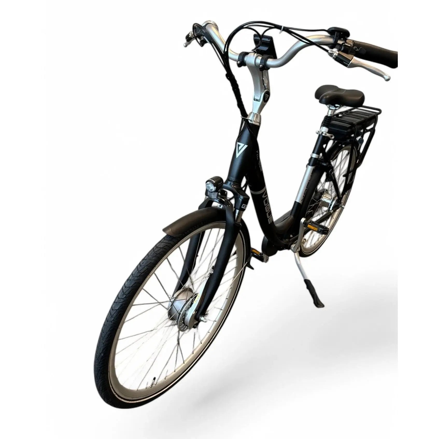 Vogue Premium Elektrische Fiets 7SP 48cm Lage Instap - Mat Zwart - AE-trading