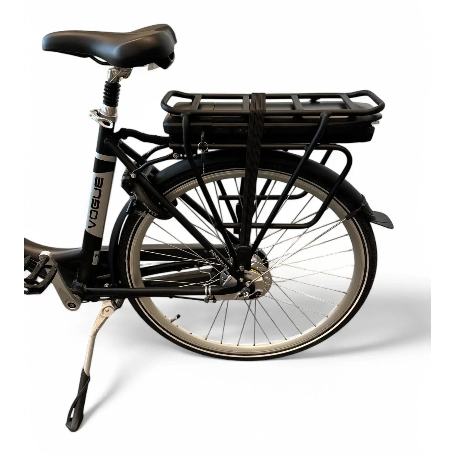 Vogue Premium Elektrische Fiets 7SP 48cm Lage Instap - Mat Zwart - AE-trading
